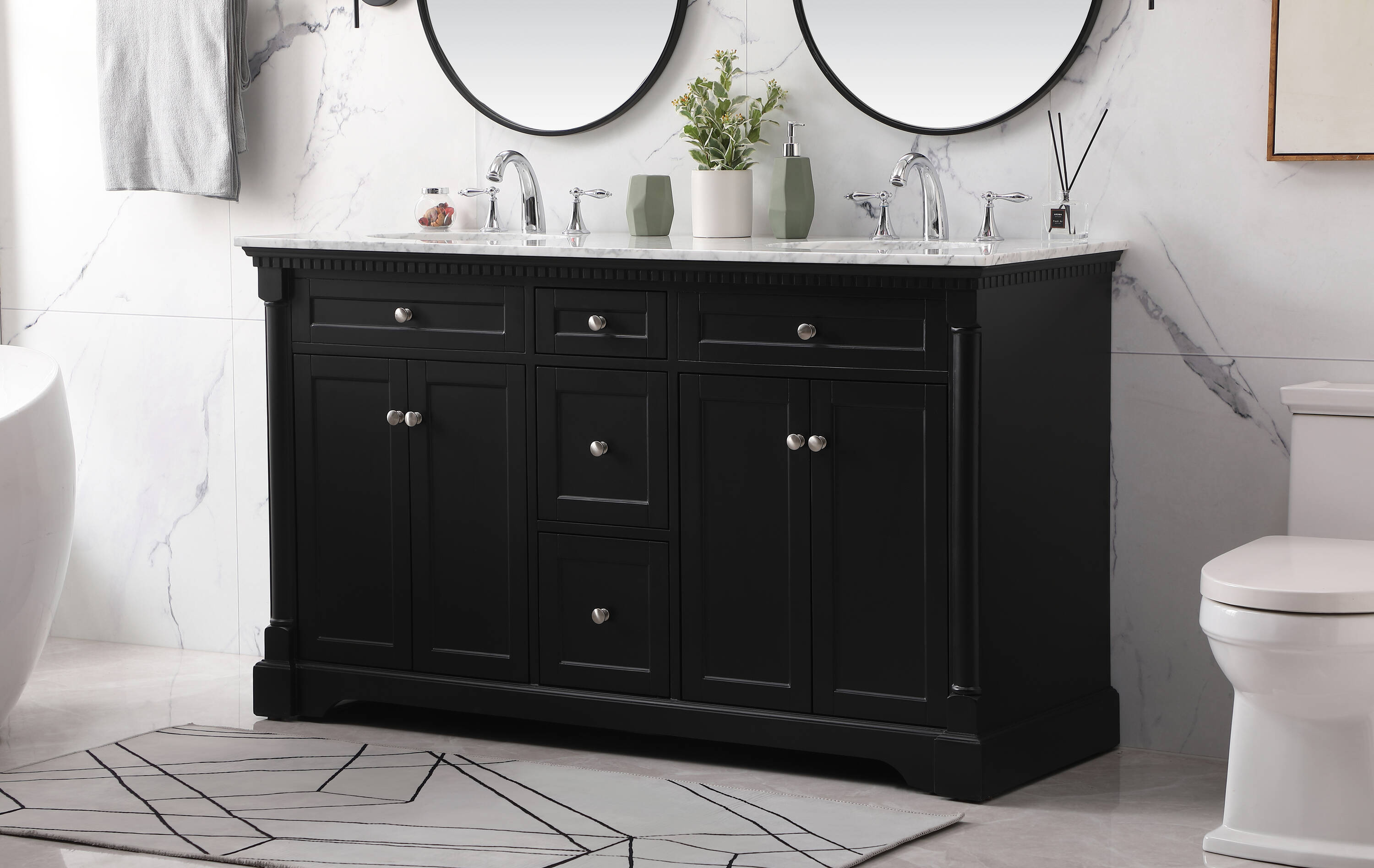 Elegant Decor HF159180DBK Bath-Vanity-Combo - View #3