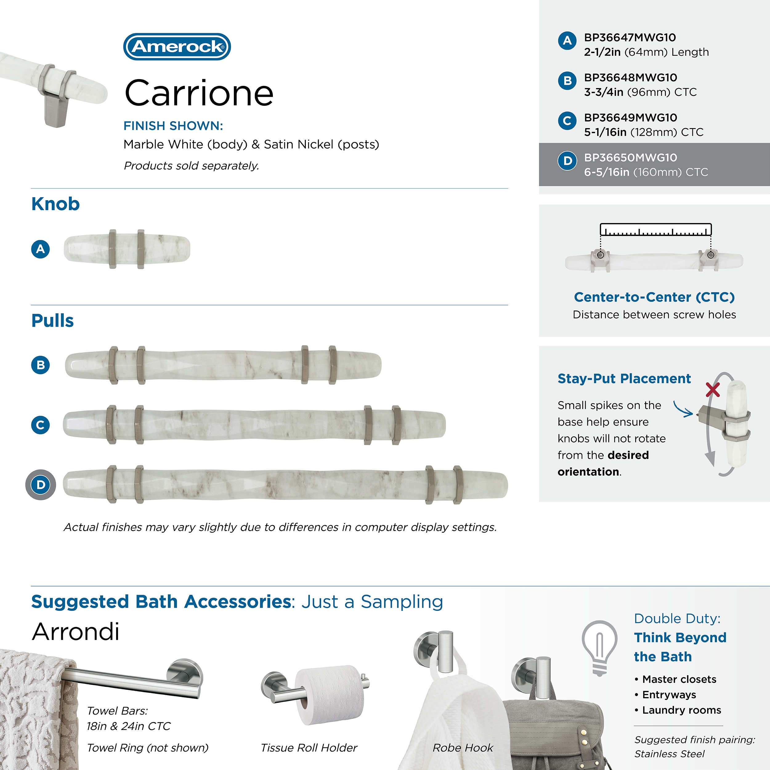 Amerock BP36650MWG10 Cabinet-Pulls - View #11
