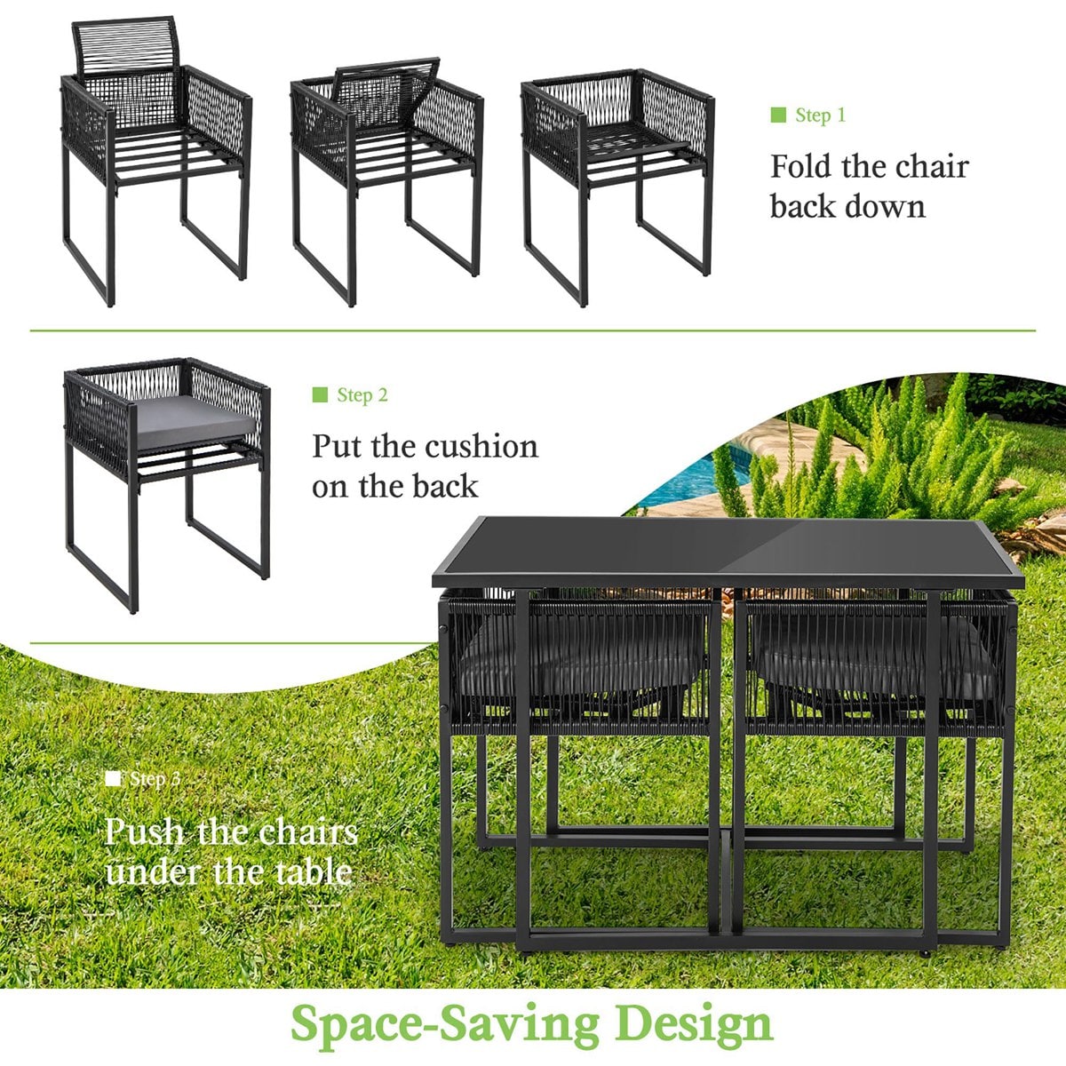 Costway NP11050DK Patio-Conversation-Sets - View #8