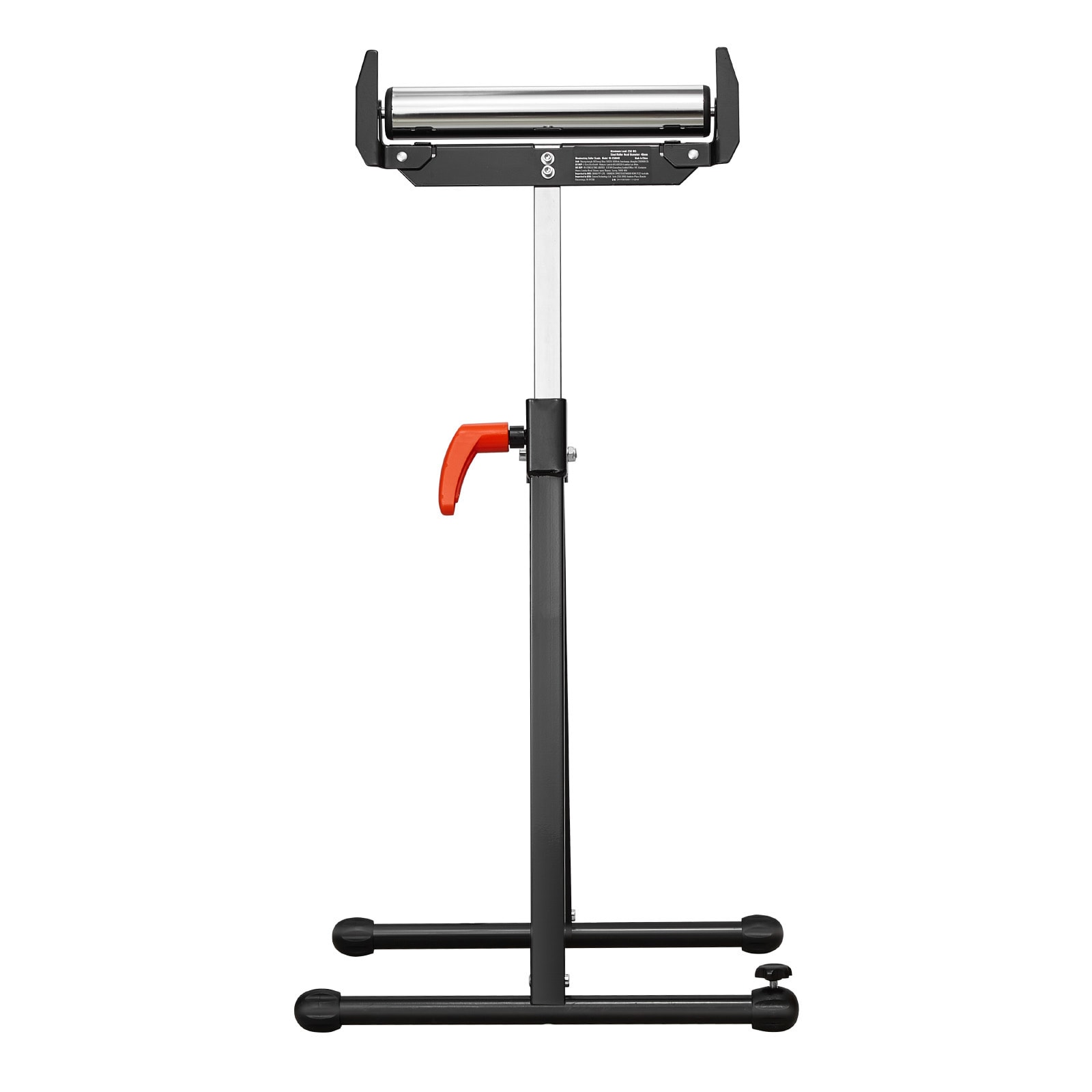 Mecale 250-lb Roller Stand 27-to-43-in Adjustable Folding Saw Stand Polished Steel Roller Edge Guides Black