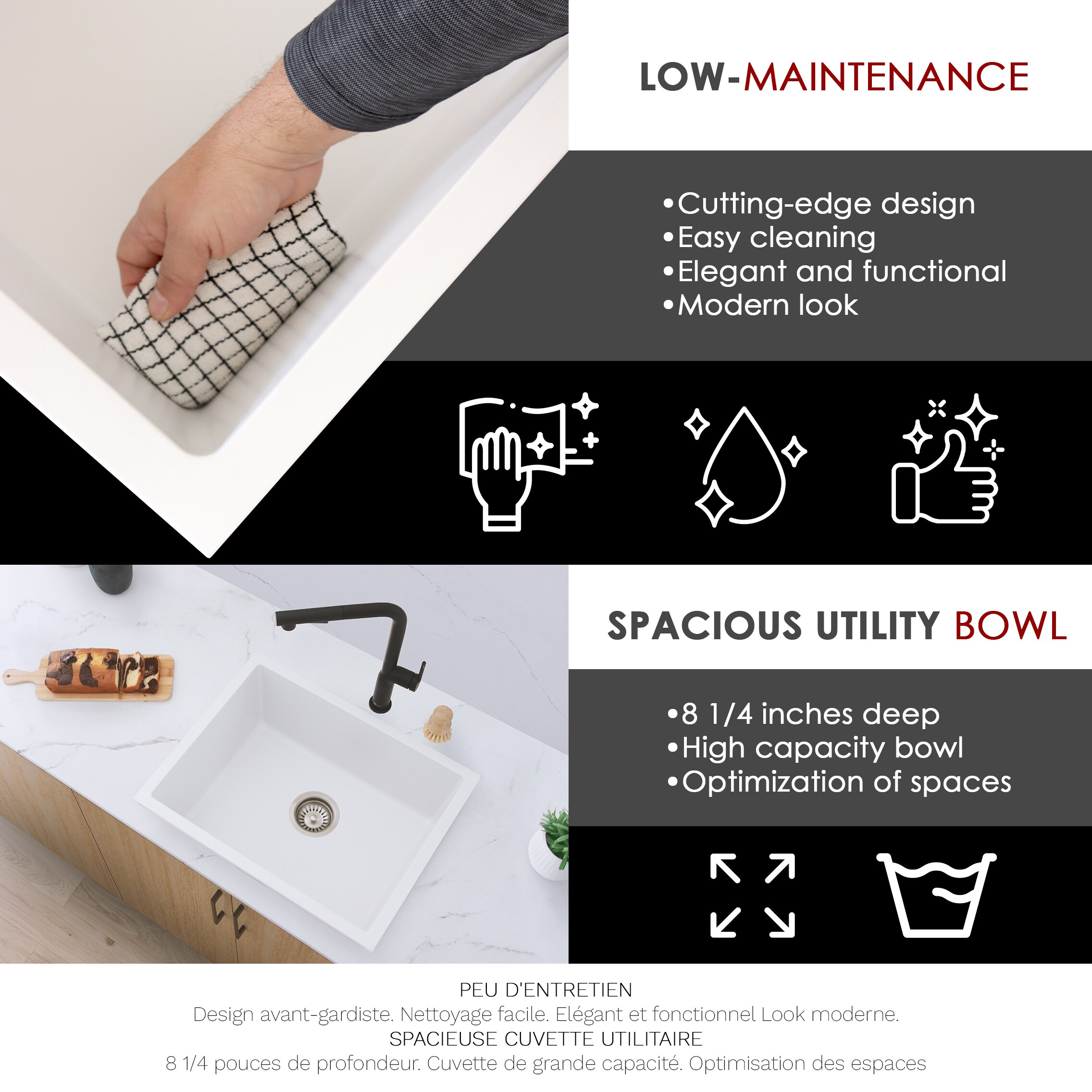 Stylish S-822H1 Kitchen-Sinks - View #10