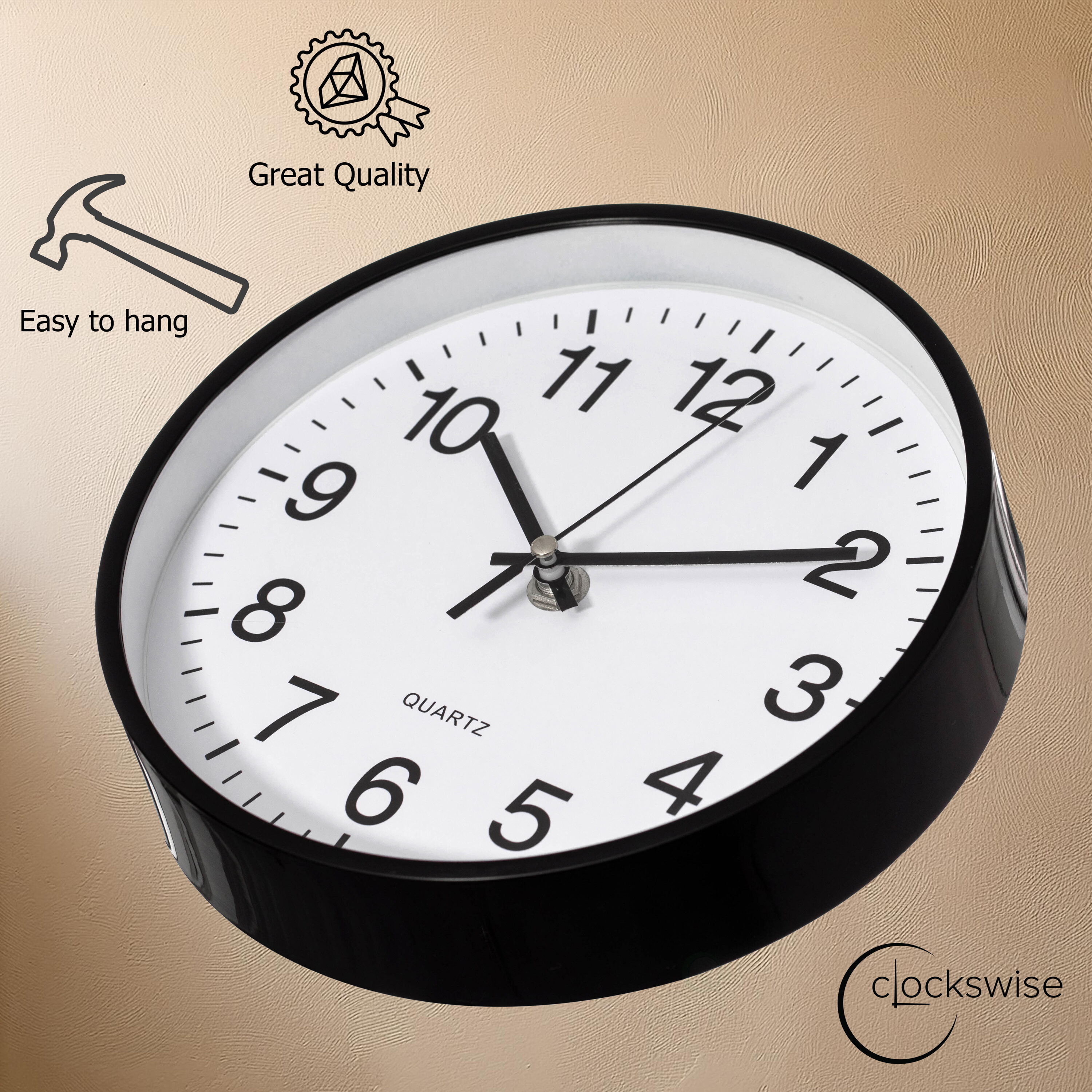 Clockswise QI004744.BK.14 Indoor-Outdoor-Clocks - View #6