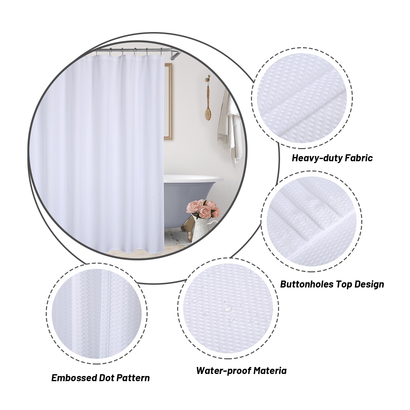 DEXSO RI-9E6HU10DREV Shower-Curtains-Liners - View #7