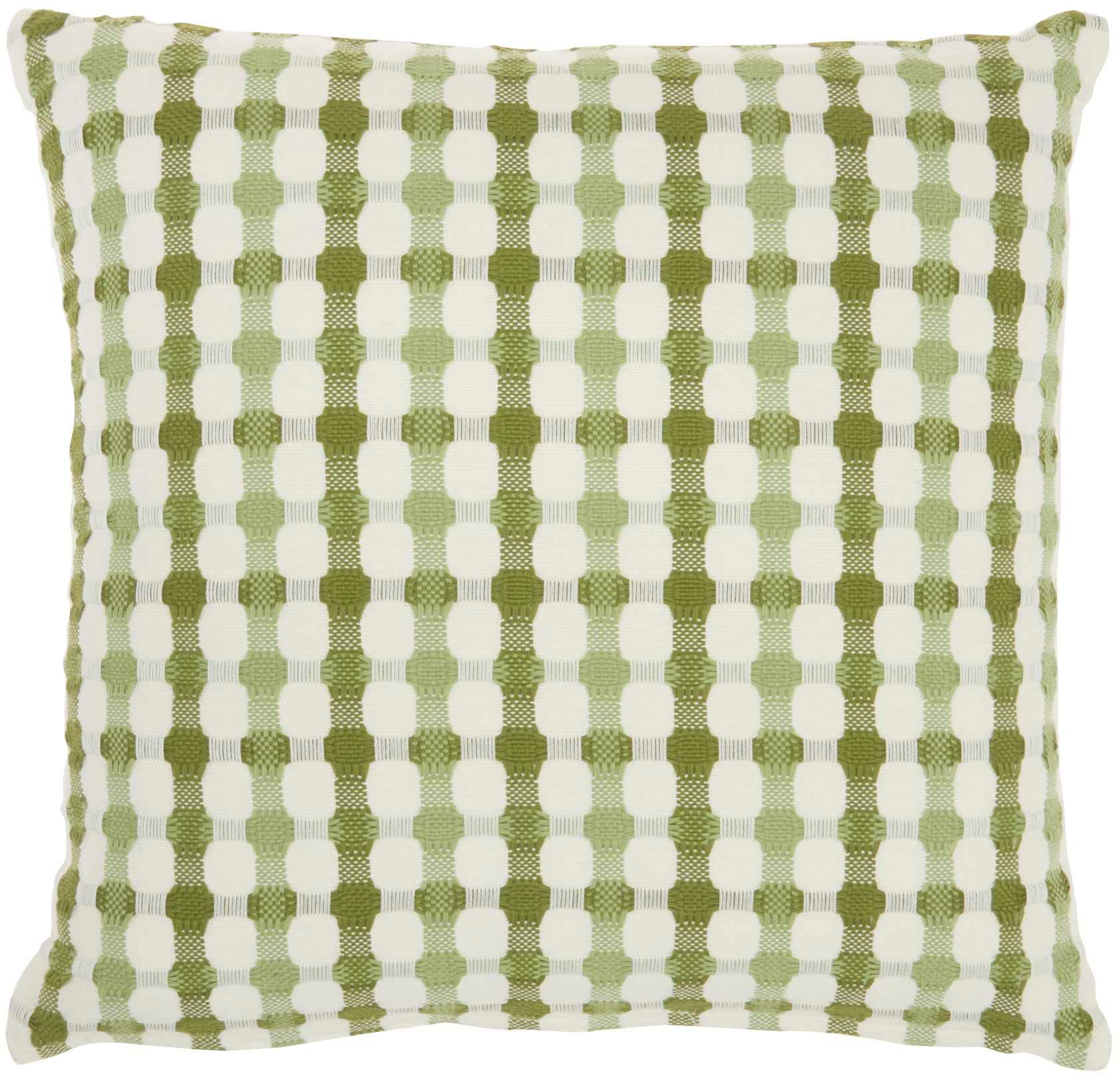 Mina Victory 798019076481 Lifestyles 18-in x 18-in Green Square Indoor Decorative Pillow