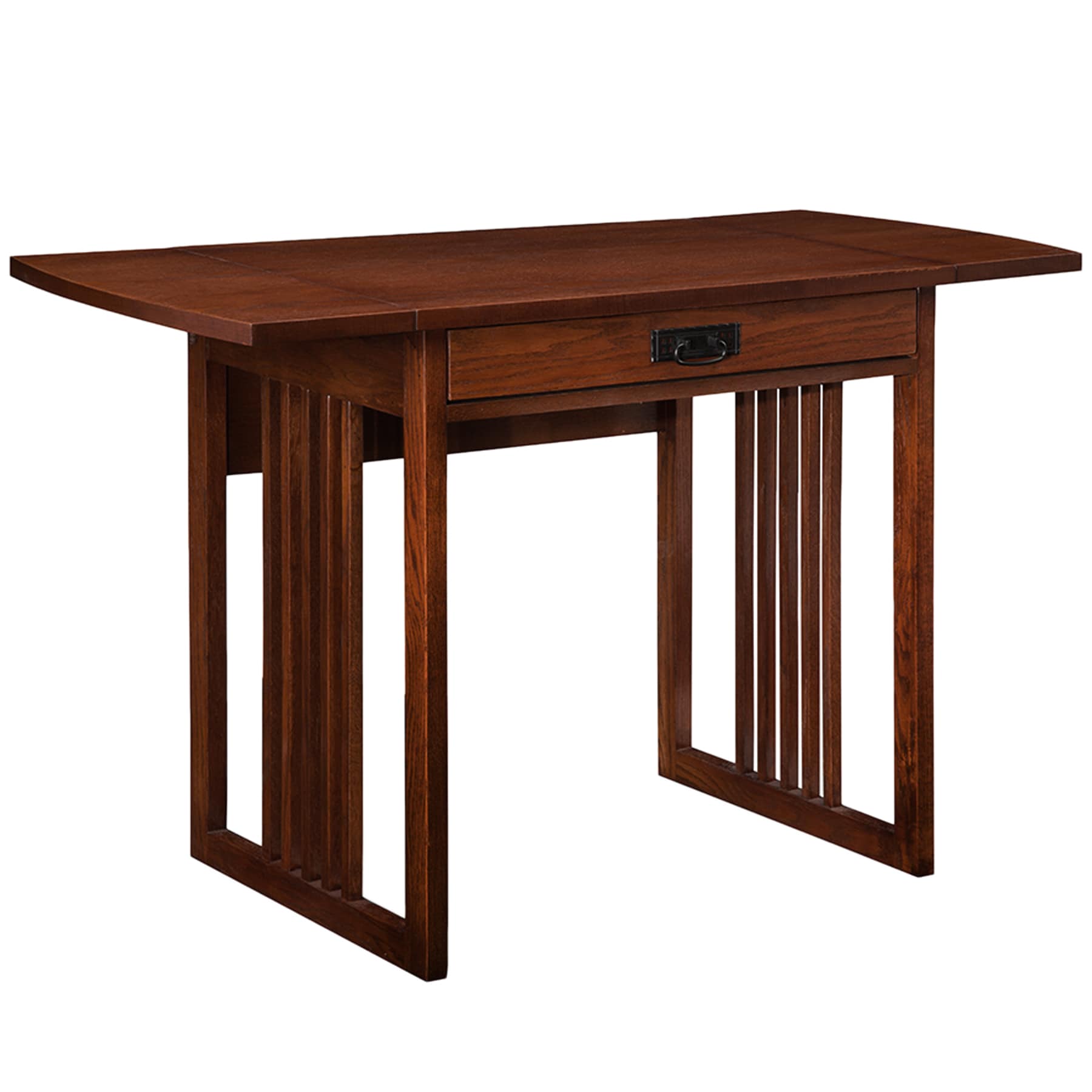 Leick Home 82420 Home Office 32-in Brown Traditional Oak Computer desk