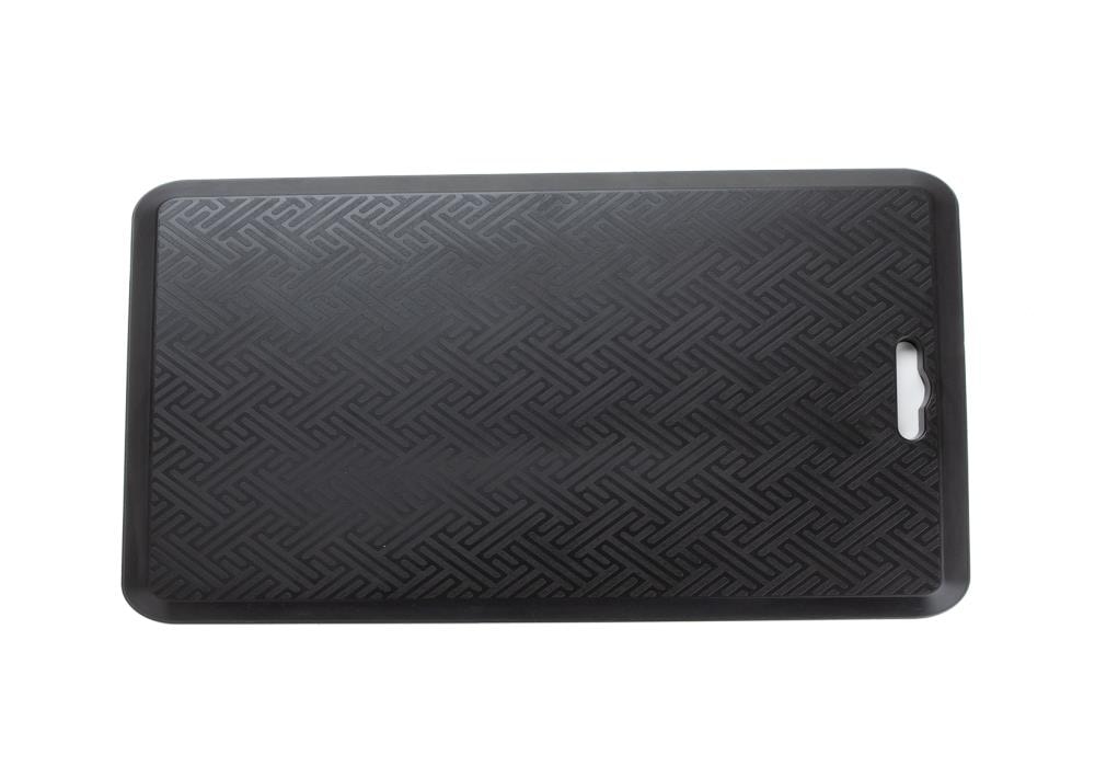 Mind Reader LGMAT-BLK 2-ft x 2-ft Black Foam Rectangular Indoor Decorative Home Anti-fatigue Mat