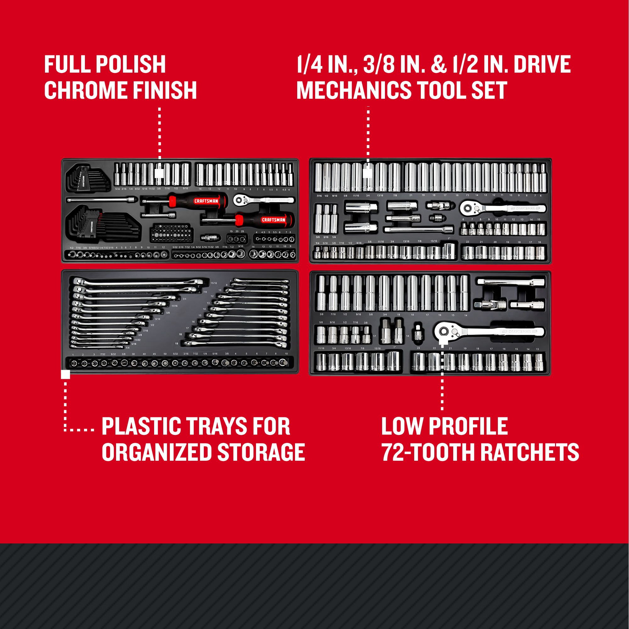 Craftsman 282 piece on sale mechanics tool set