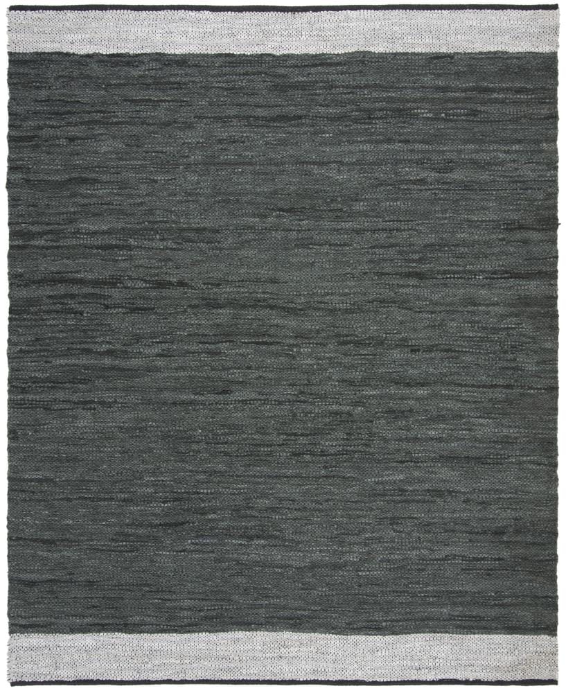 Safavieh VTL201A-8 Vintage Leather Lovell 8 x 10 (ft) Leather Gray/Silver Rectangular Indoor Coastal Area rug