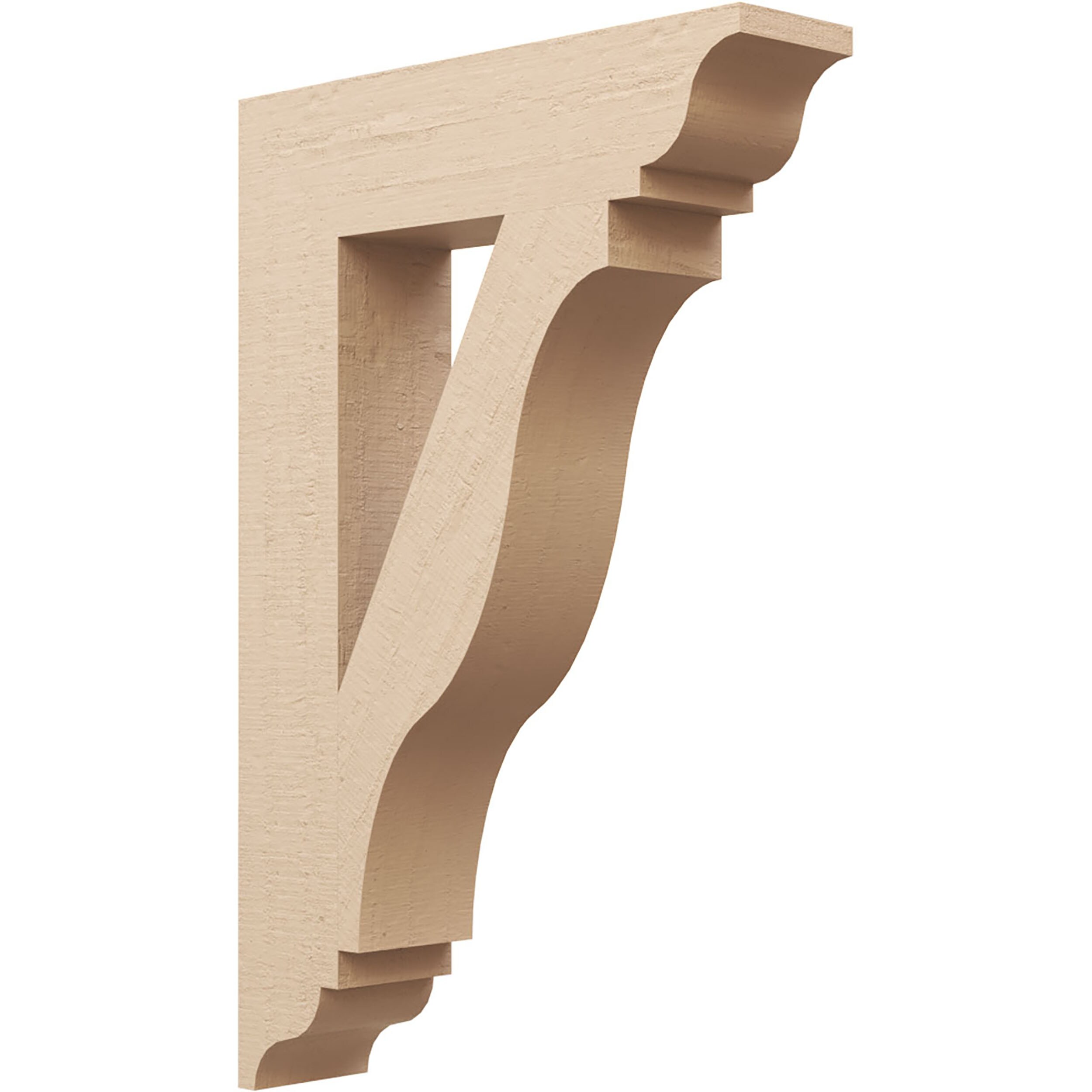 Ekena Millwork 2116878 Funston Rough Cedar Woodgrain TimberThane 5-1/2-in x 36-in x 24-in Brown Urethane Standard bracket