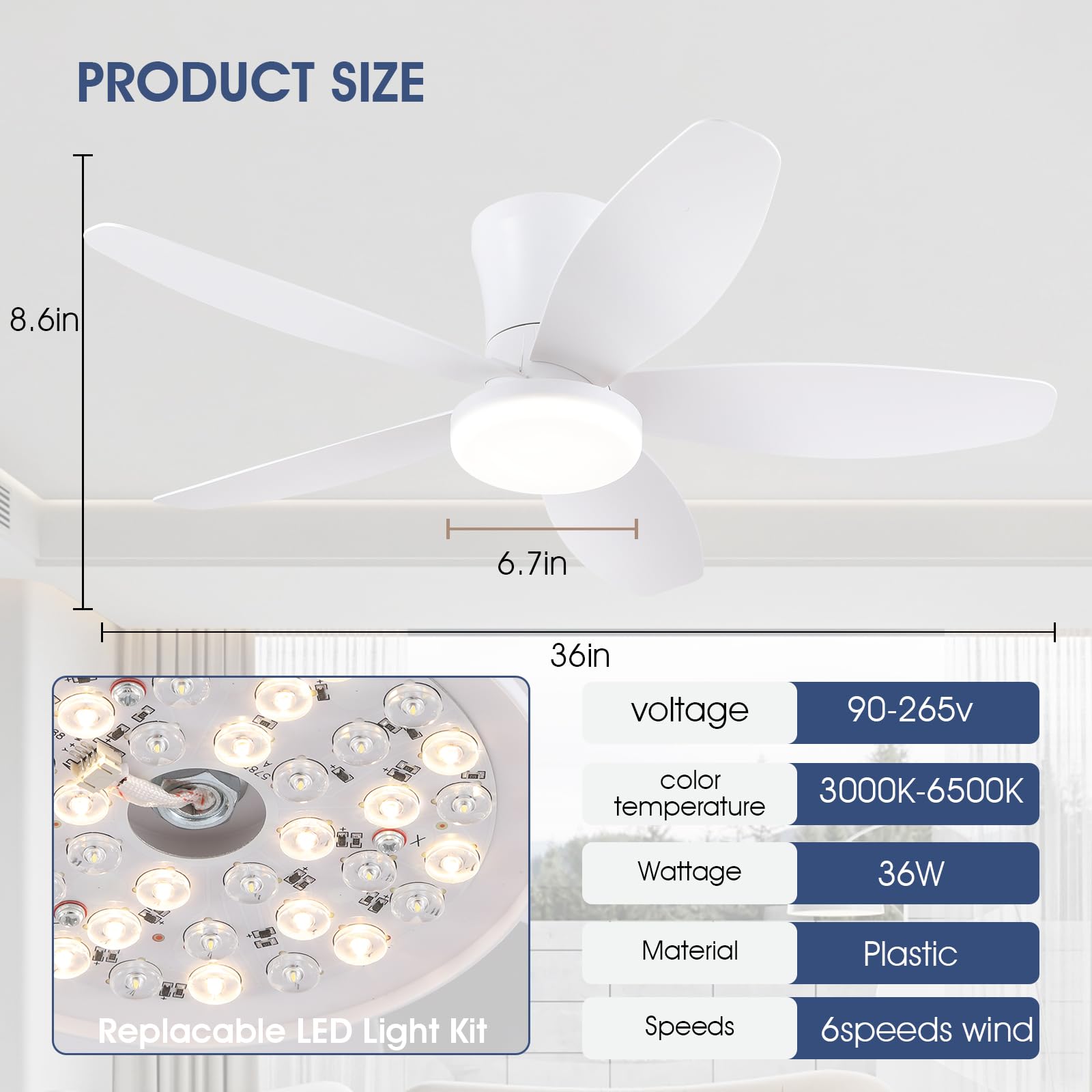 AKSCYZM LAK0707K045 Ceiling-Fans - View #7