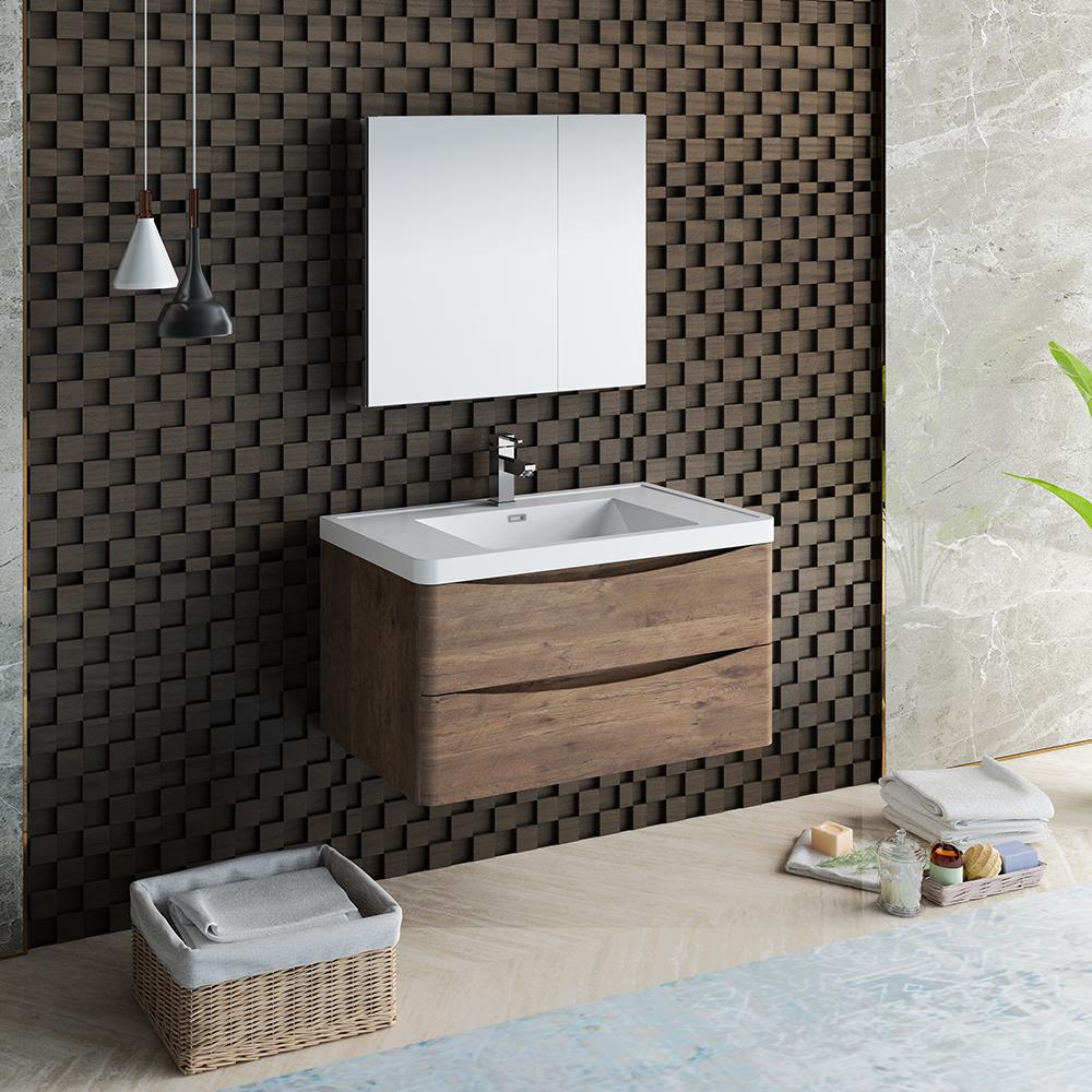 Fresca FVN9036RW Bath-Vanity-Combo - View #2