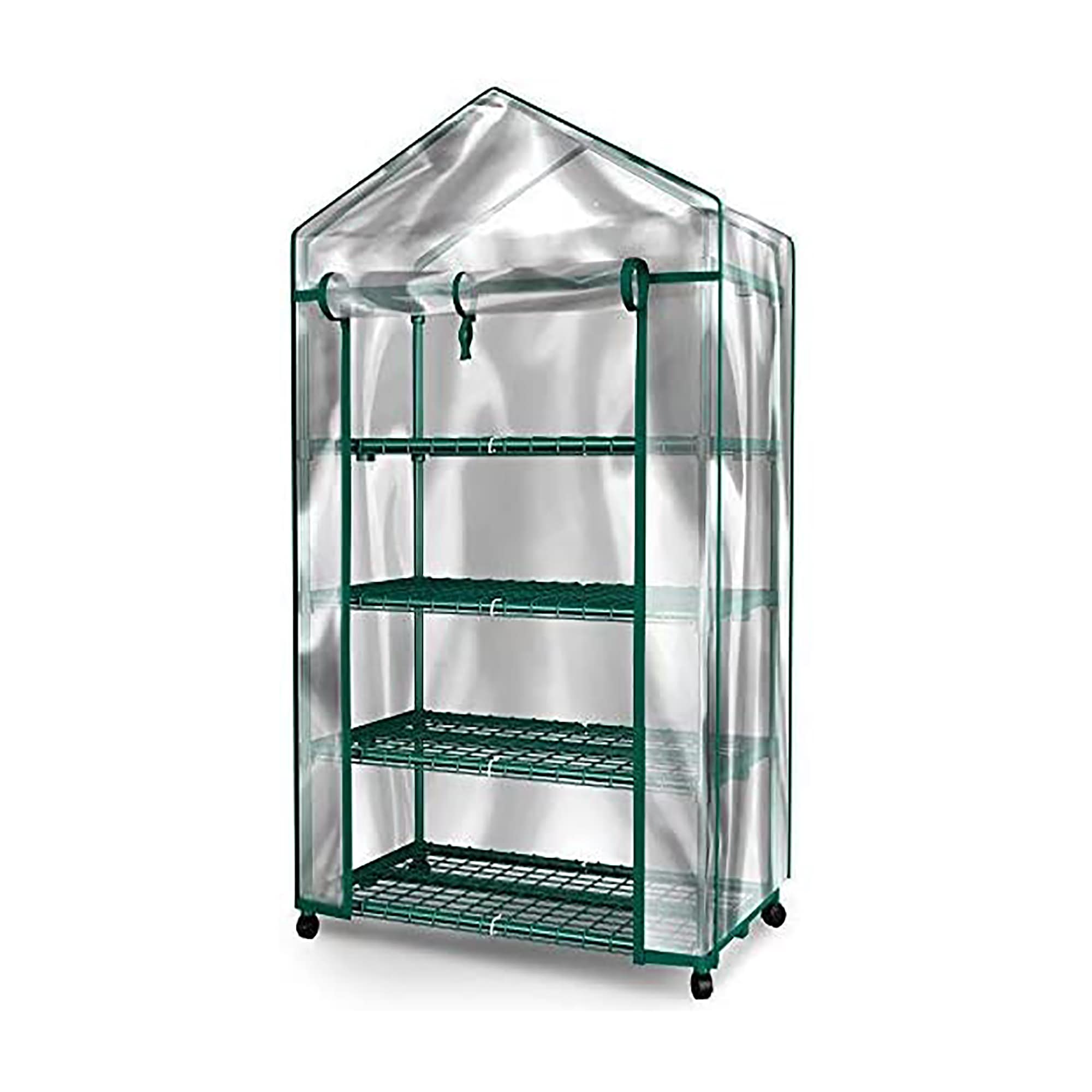 Flynama V-31277 1.6-ft L x 2.3-ft W x 5.575-ft H Transparent Pop-up Greenhouse