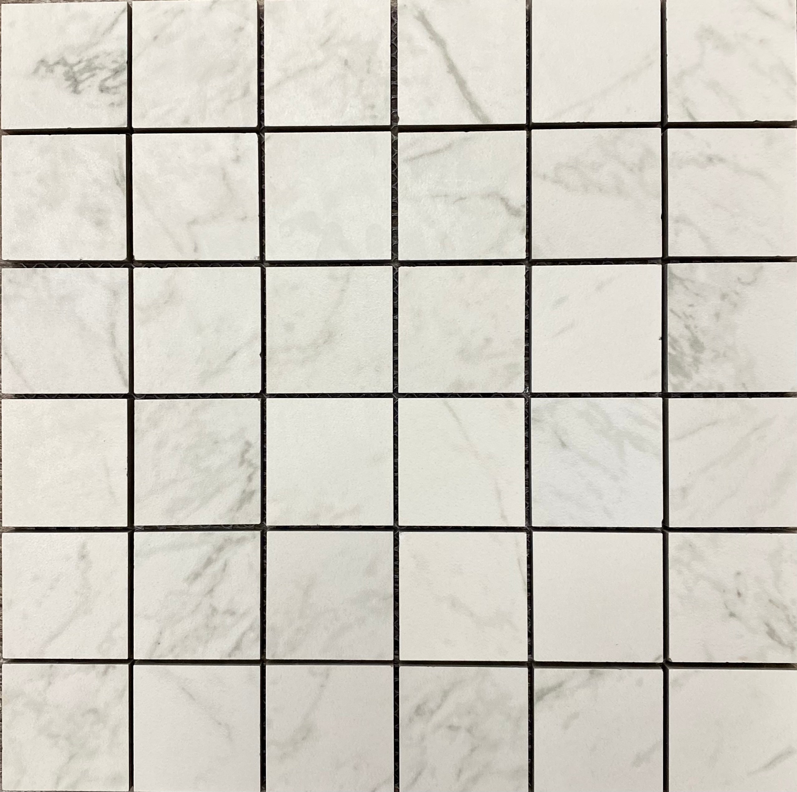 Splash Mosaic Tile SPNSTA2X2-N Sorrento Statuary 12-in x 12-in Matte Porcelain Stone look Mosaic Floor and Wall Tile ( 5-sq ft Carton )
