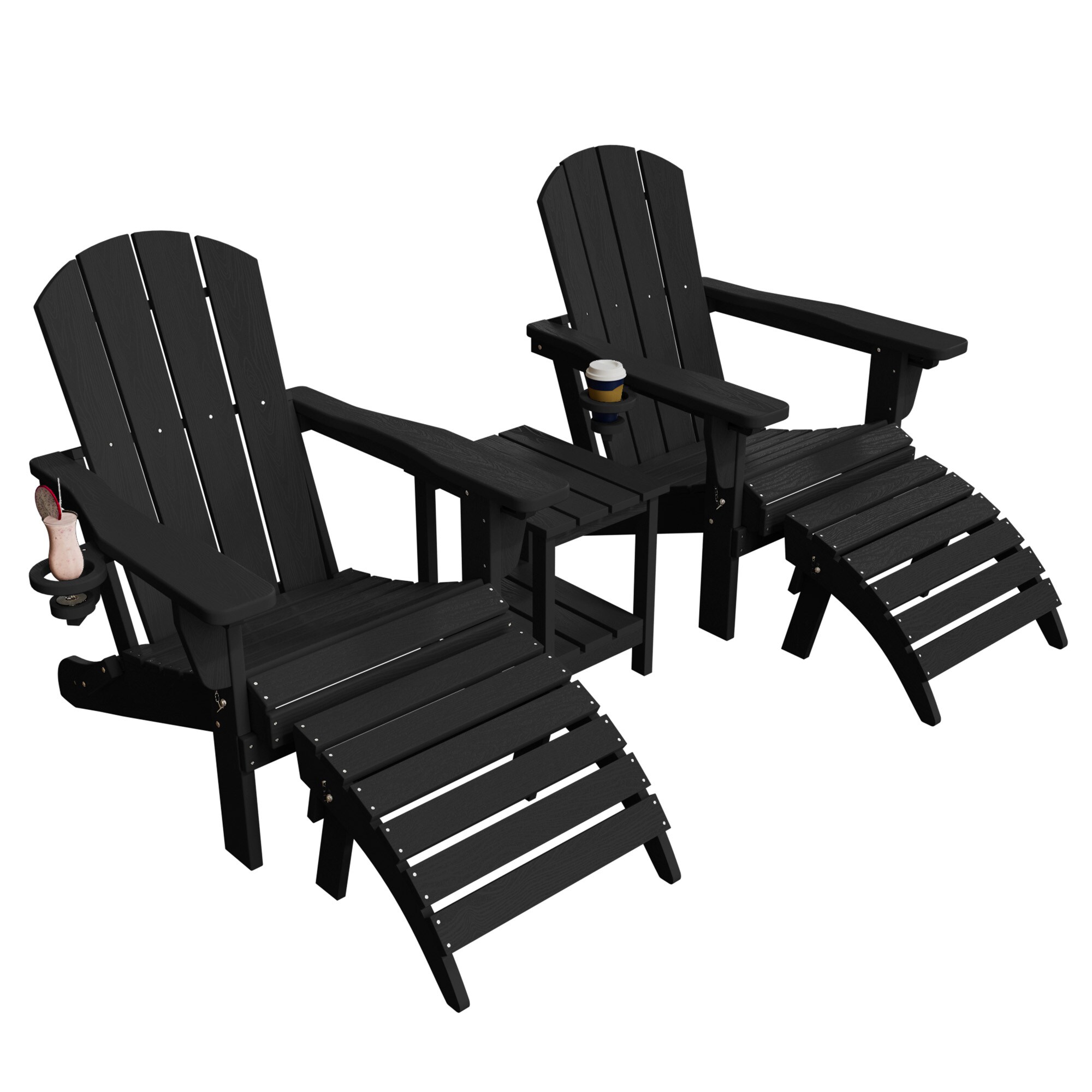 JEAREY QWY-5JT-BK Patio-Conversation-Sets - View #2