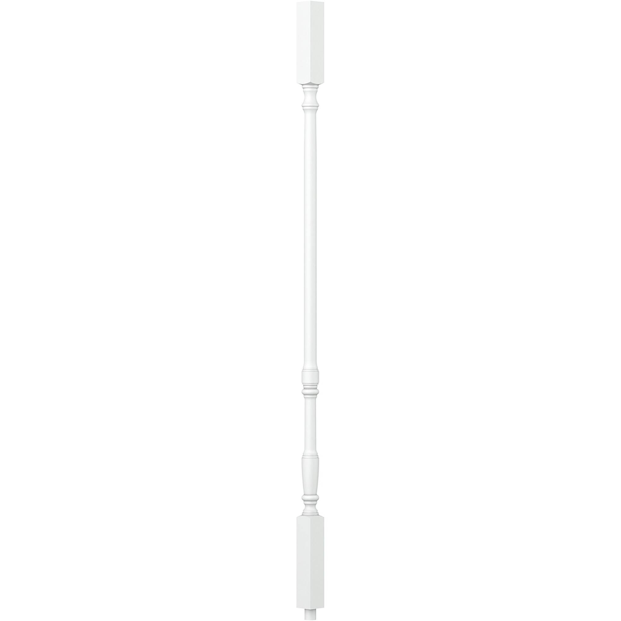 L.J. Smith Stair Systems S-5067-PRG 39 39-in x 1.25 Primed Square Top Stair Baluster