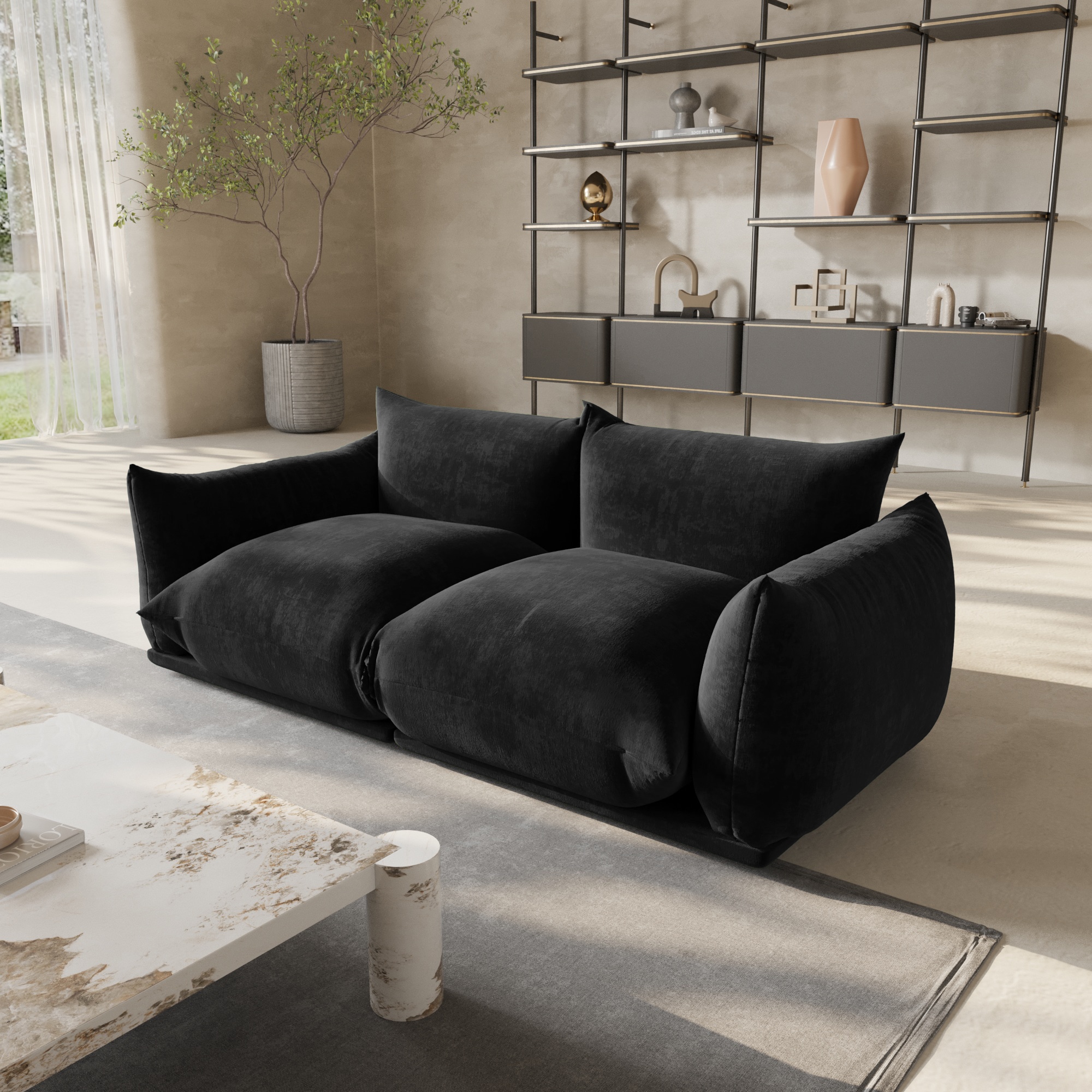 BuotiqHom DH-A-119BK-S2 Sofas-Loveseats - View #2