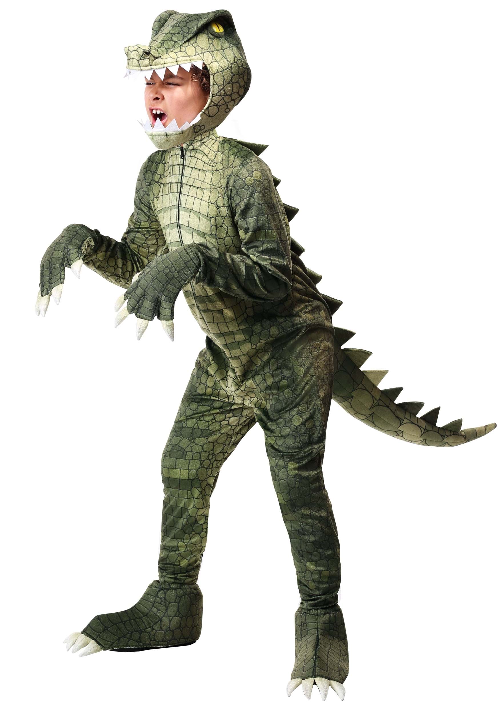 HalloweenCostumes.com FUN1647CH FUN Costumes Kid's Dangerous Alligator Costume Large