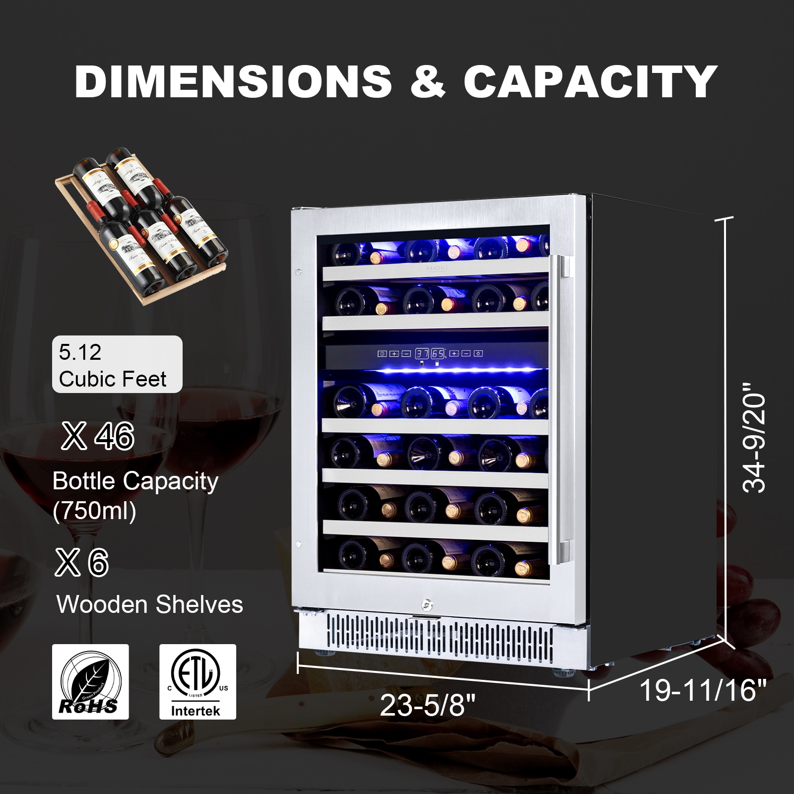 Akicon LC-145A2EQ-BS Wine-Chillers - View #2