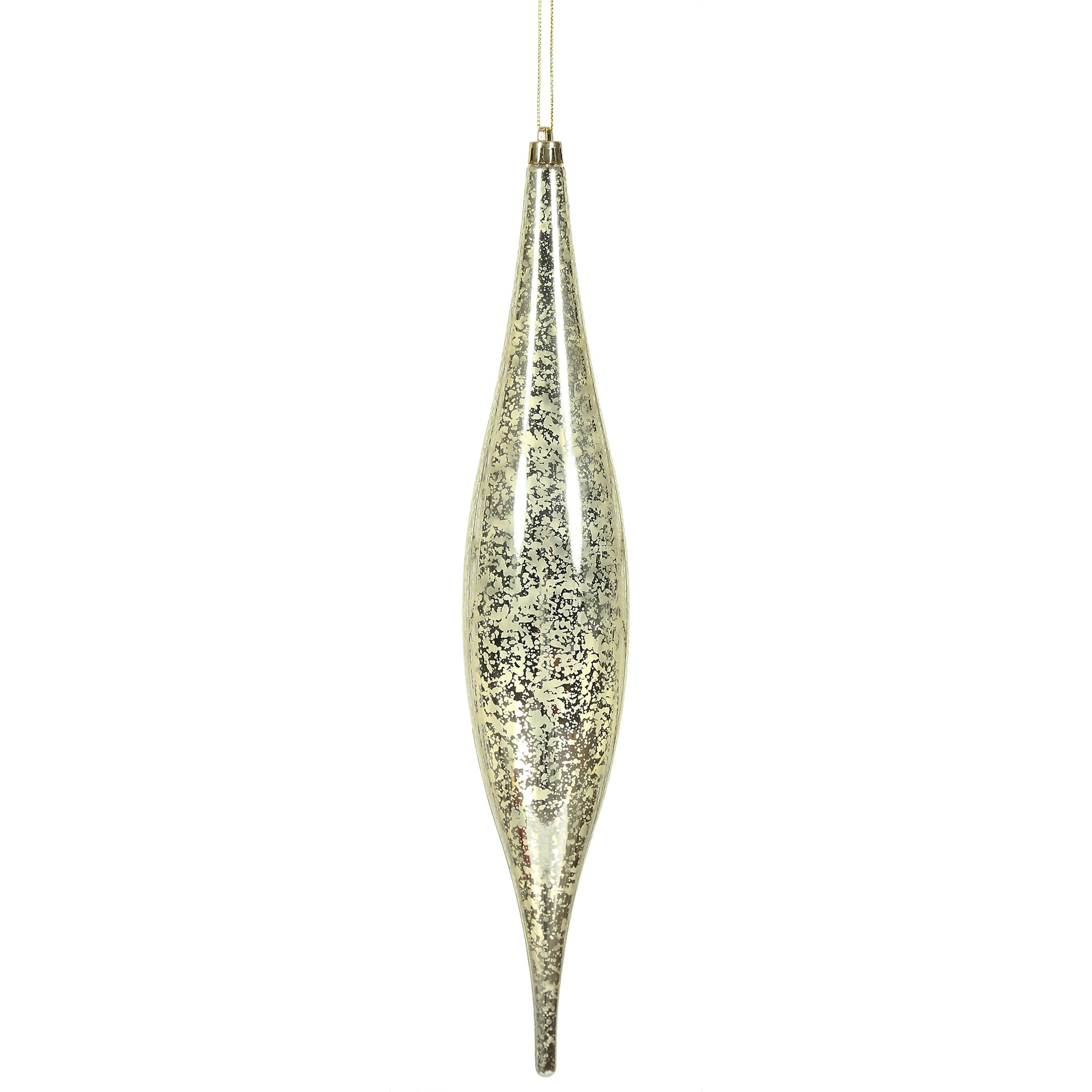 Vickerman N176638 2 -Pack Off-white Finial Standard Indoor Ornament set Shatterproof