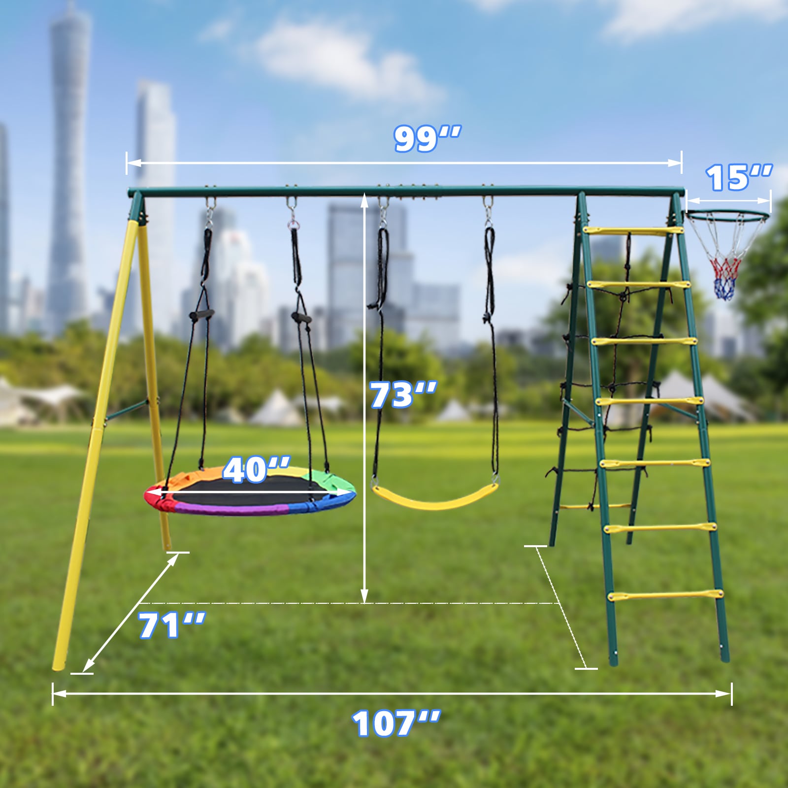 Runesay SS-15 Playset-Swings - View #5