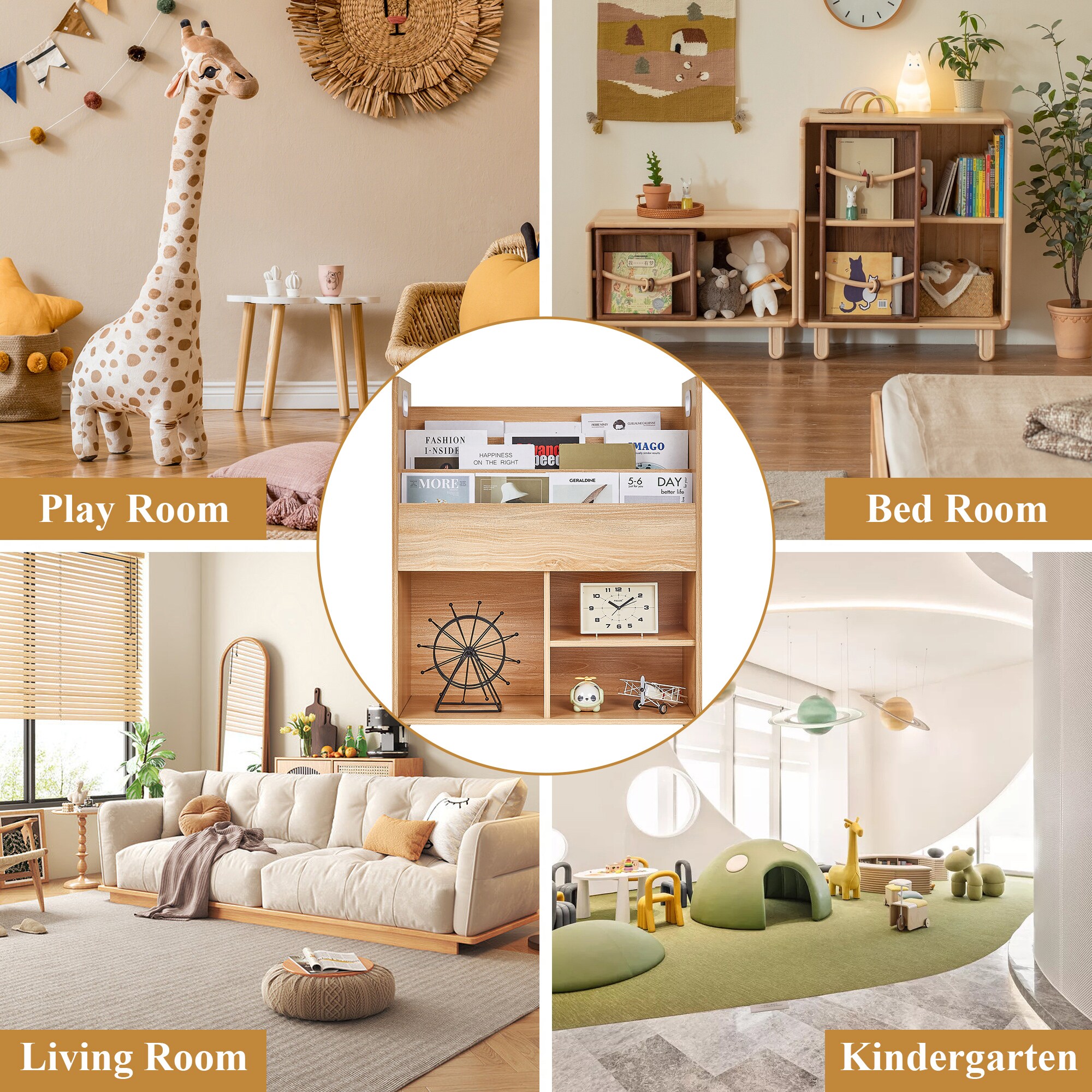 Vecelo LOE-B15-TEK Kids-Bookcases - View #7