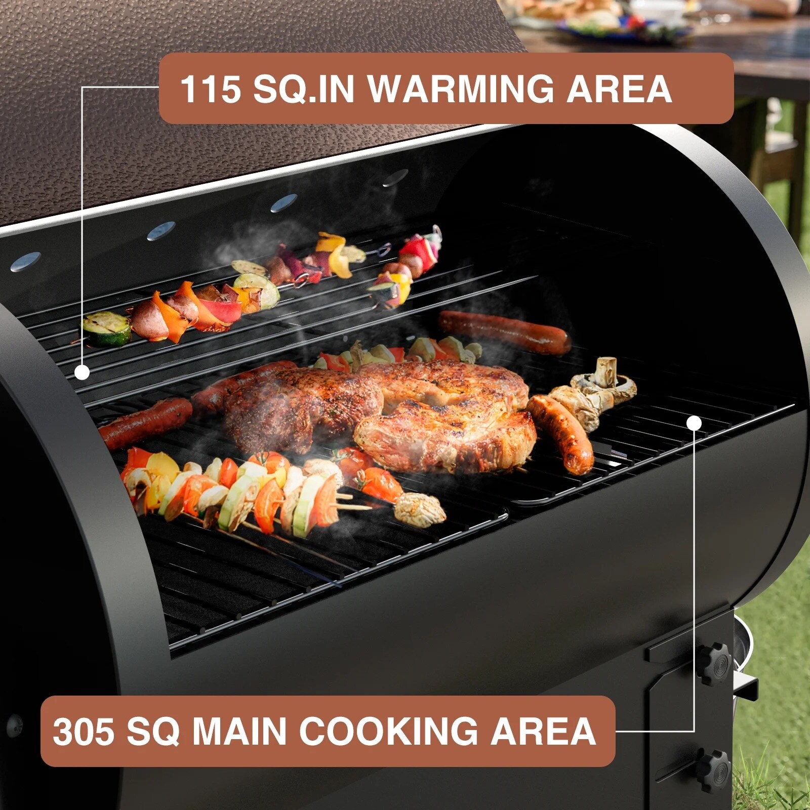 KingChii PELLET-GRILL-02-BR Pellet-Grills - View #6