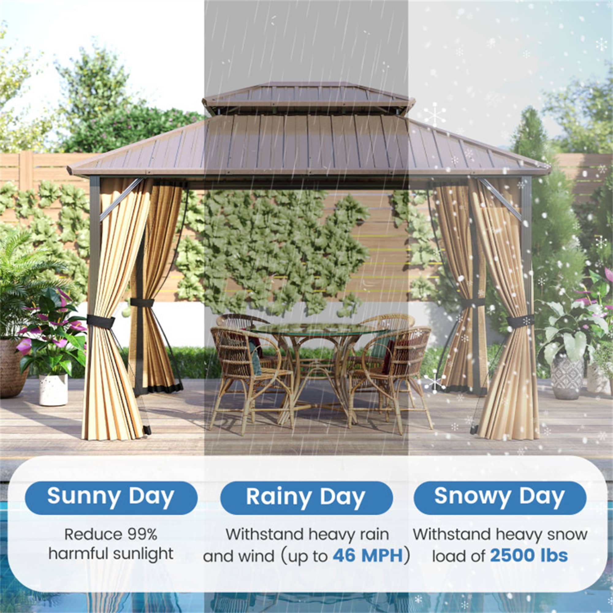 BABOOM BOM-0S00036-OR Wood-Resin-Gazebos - View #6