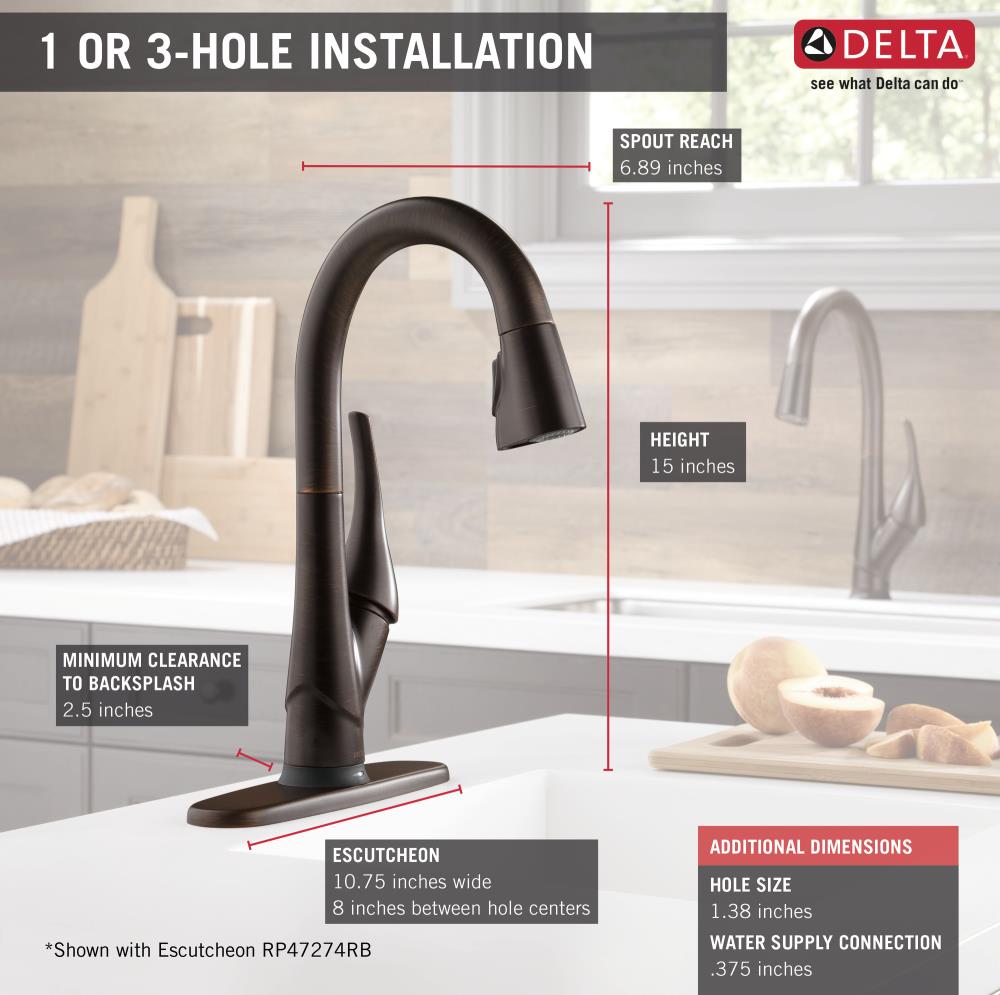 Delta 9981T-RB-DST Kitchen-Faucets - View #8