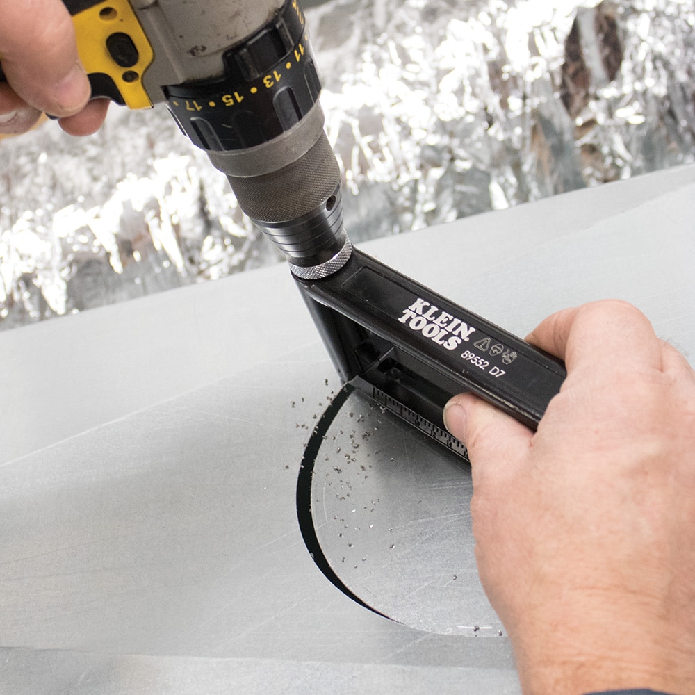 Klein Tools Hole Cutter for Duct and Sheet Metal 2 to 12 Inch Steel Arbored Adjustable Hole Saw 89552 at Lowes