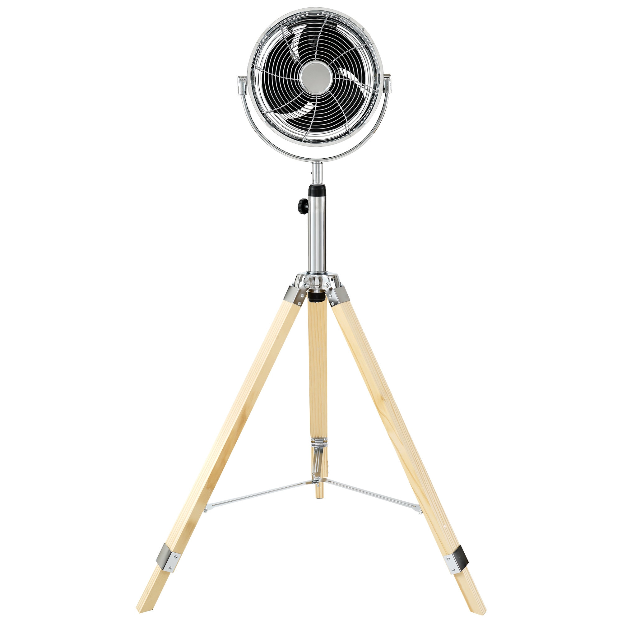 Siavonce FZRO10C 10-in 120 -Volt 3 -Speed High Velocity Indoor/Outdoor Silver Oscillating Floor Fan