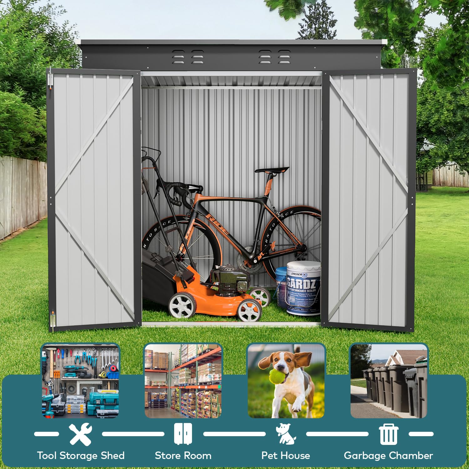 Lofka CC10-H Metal-Storage-Buildings-Sheds - View #6
