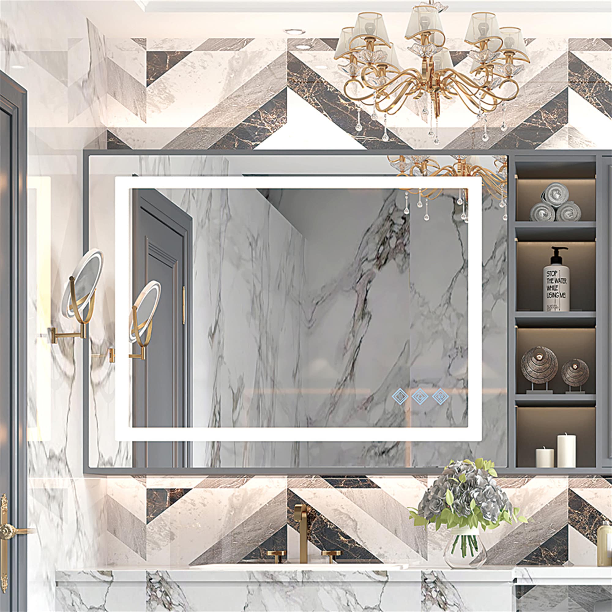 BABOOM BOM-1126985-OR Framed-Bath-Mirrors - View #3