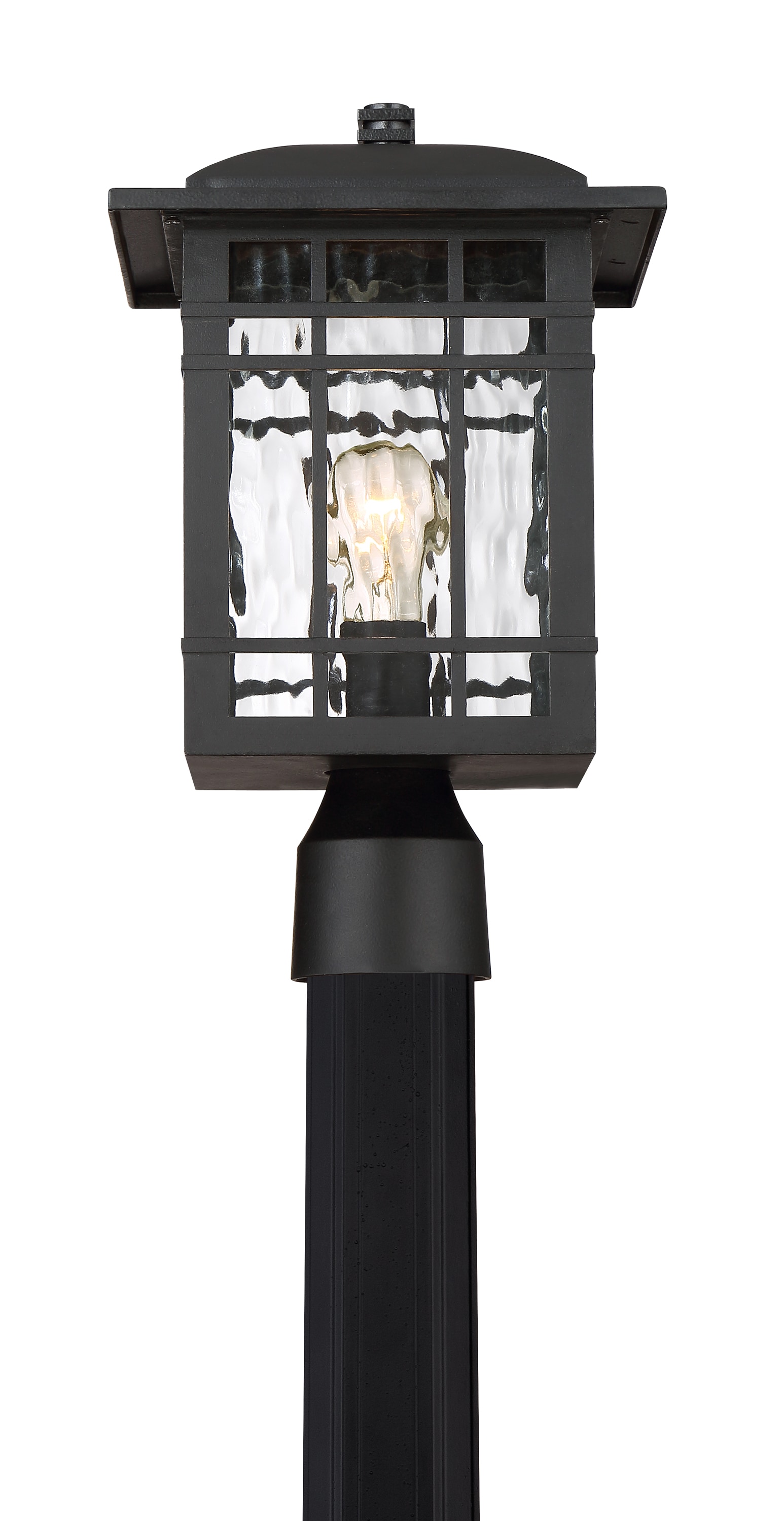 Quoizel Canyon 14.73-in Matte Black Traditional Post Light in the Post Light  Parts department at