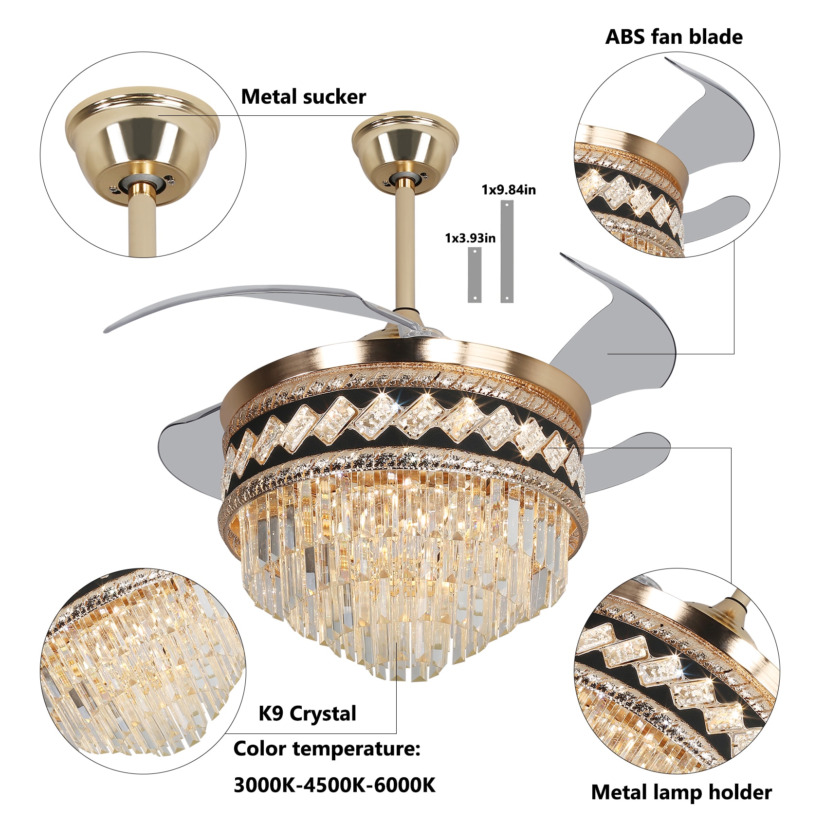 Oukaning JZUCOD-00760099 Ceiling-Fans - View #6