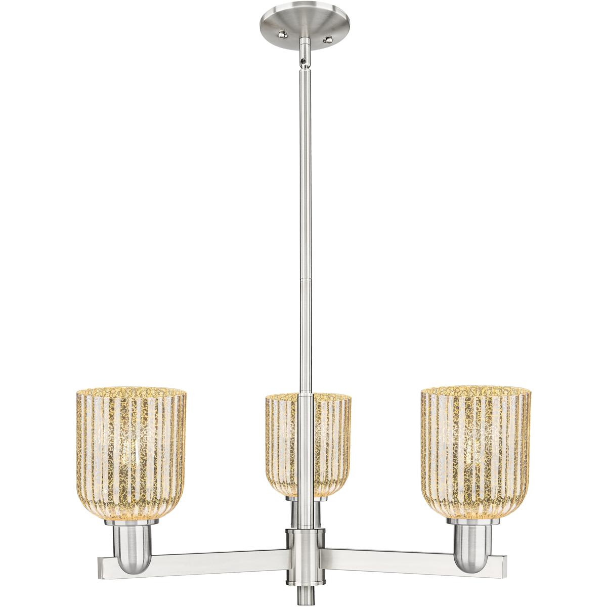 Innovations Lighting 2870740 716-3CR-SN-G559-5ME Bridal Veil Chandelier Satin Nickel