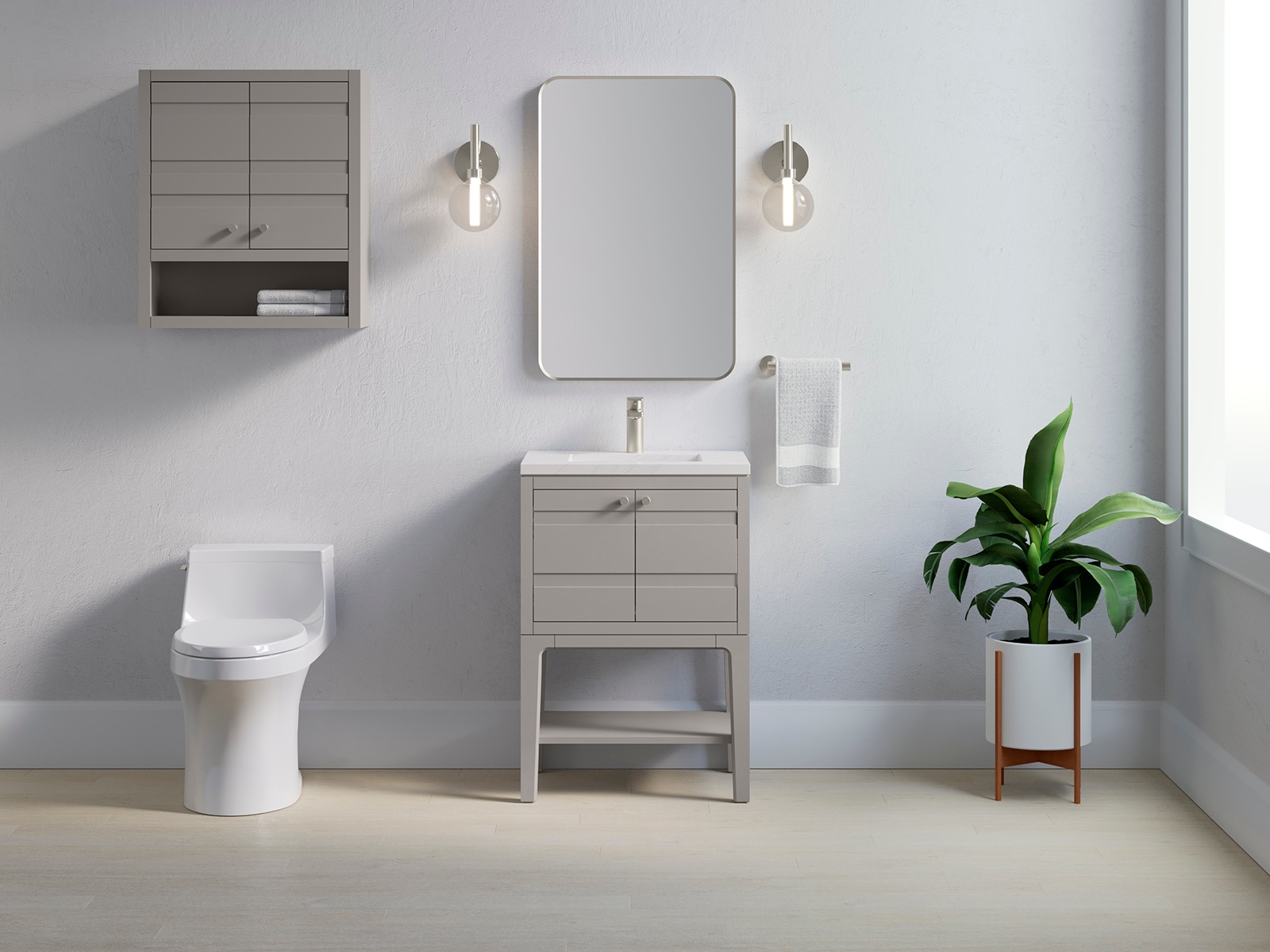 KOHLER 33528-ASB-1WT Bathroom-Wall-Cabinets - View #5