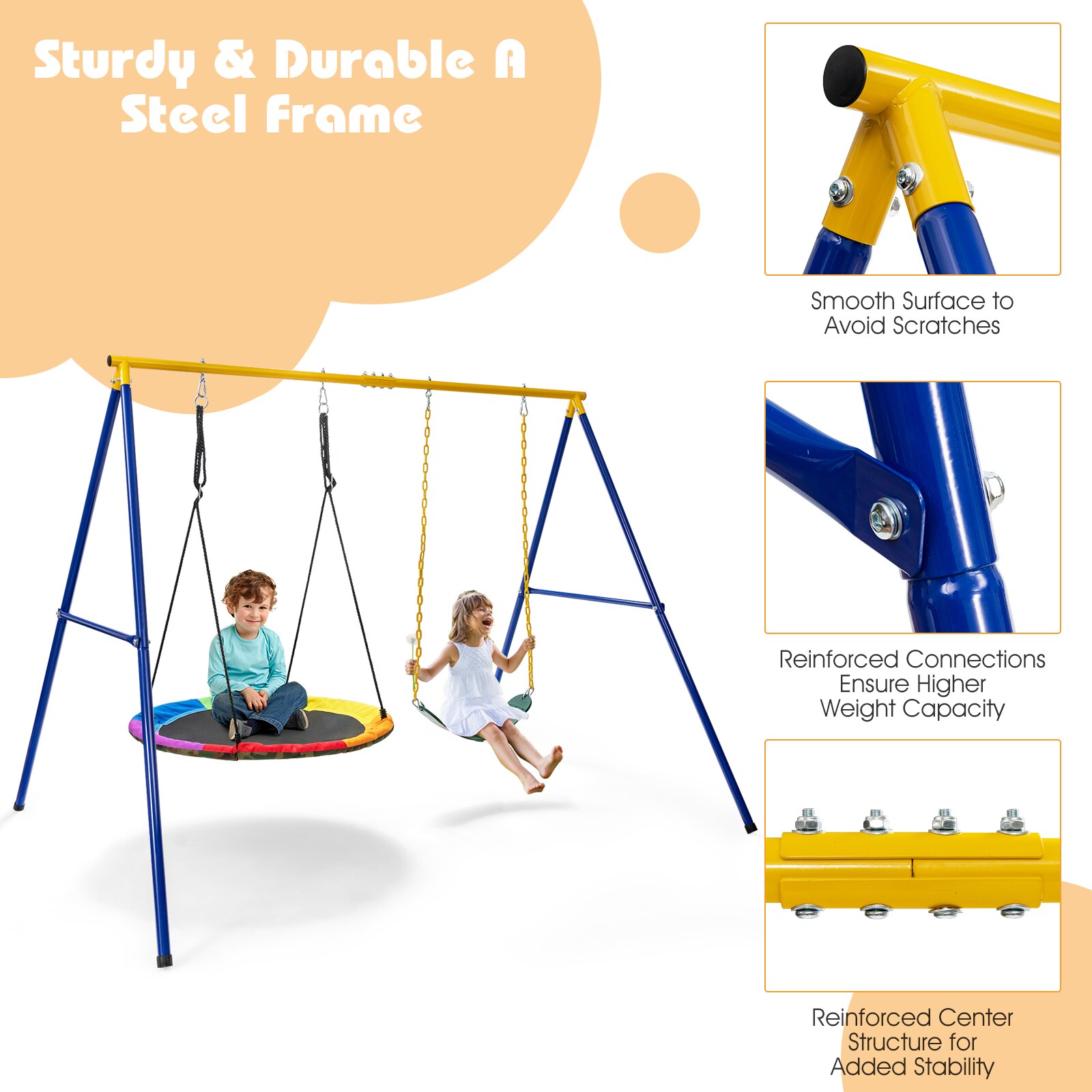 Slickblue D-CO-EY1-52501PN Playset-Swings - View #8