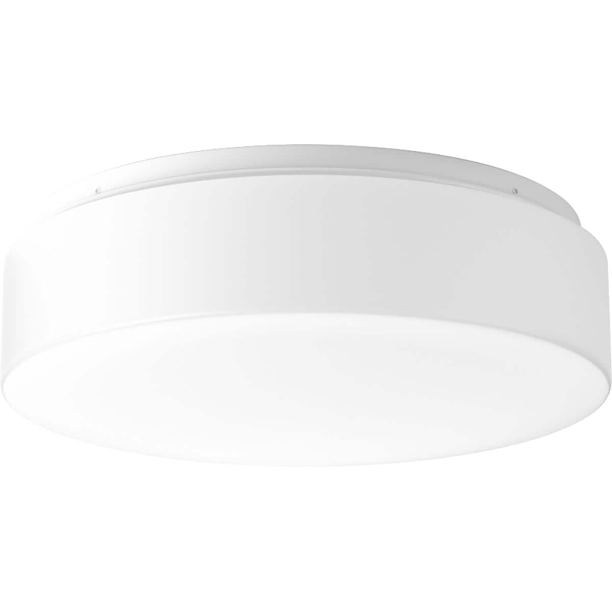 Progress Lighting Drums and Clouds 1-Light 13.5612-in White LED Flush Mount Light ENERGY STAR