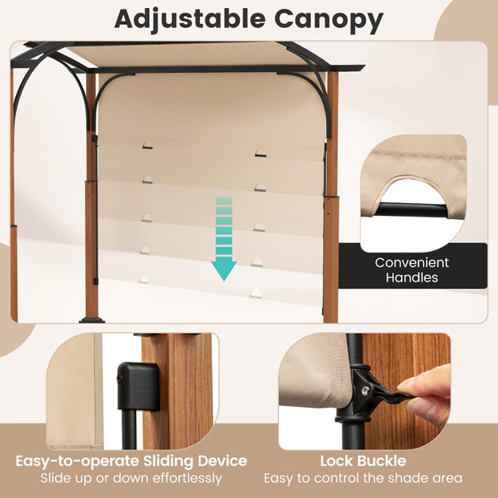 GZMR GZ-1185107BE Wood-Resin-Gazebos - View #4