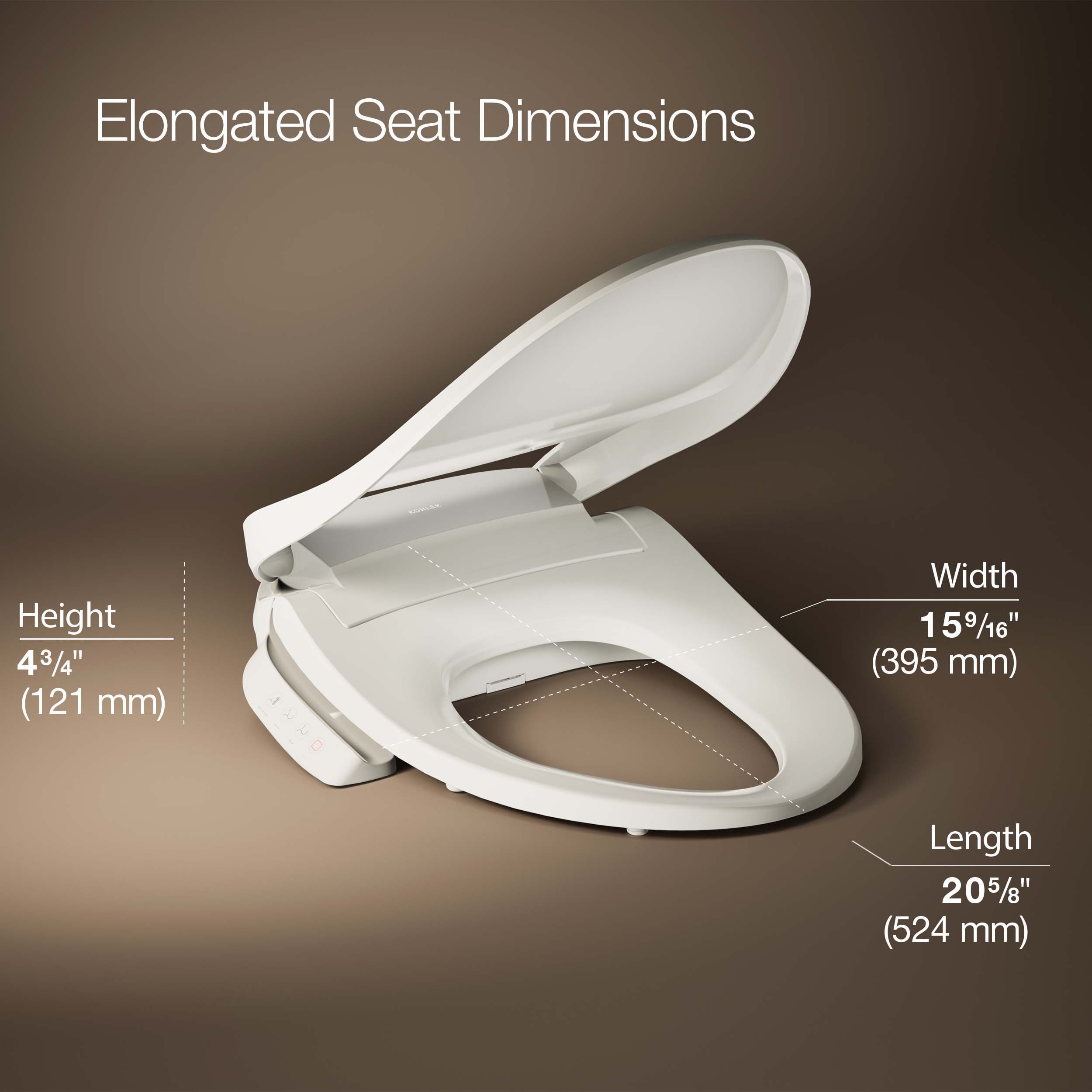 KOHLER 26132-CSP-96 Bidet-Toilet-Seats - View #3