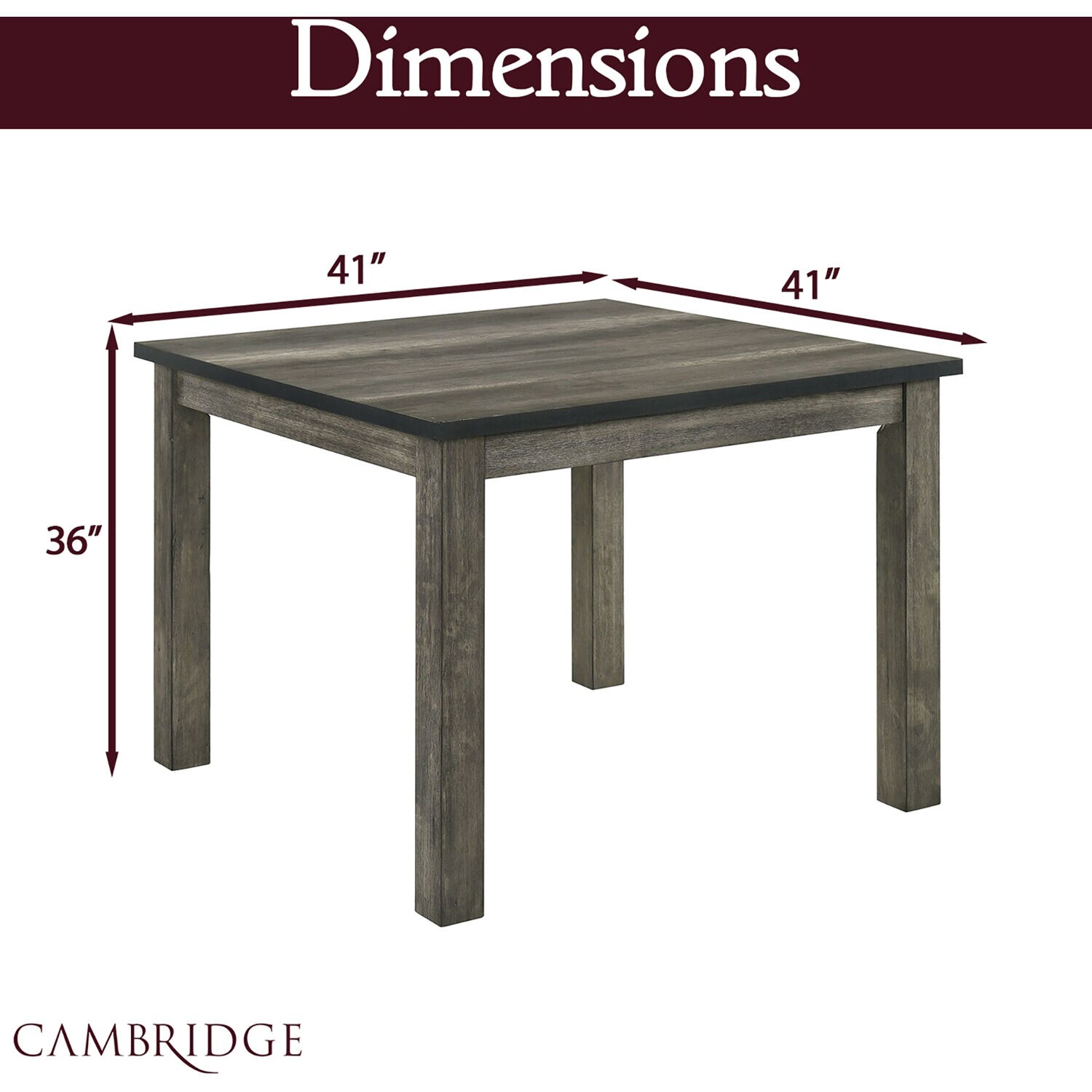Cambridge 982006-WD5PC-WG Dining-Sets - View #3