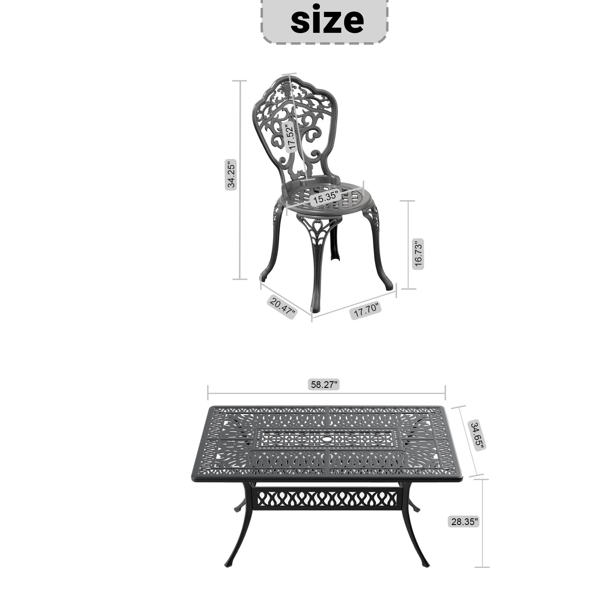 Bayfeve BF-1710S233-OD Patio-Dining-Sets - View #3