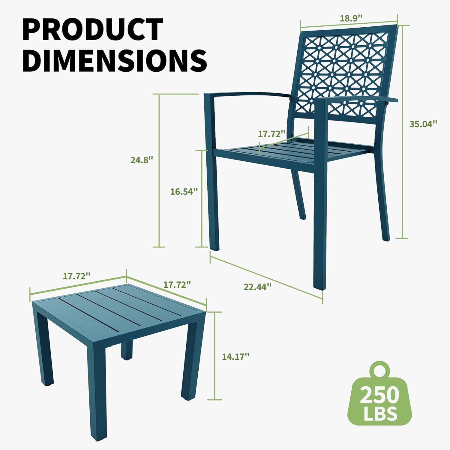Qeetex DHZ-PPG-334XCRU3 Patio-Sofas-Daybeds - View #3