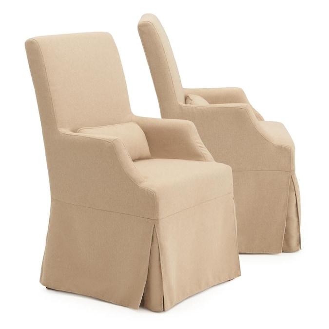 Rst Brands Set Of 2 Astrid Slipcover, Slipcovers For Dining Chairs With Arms