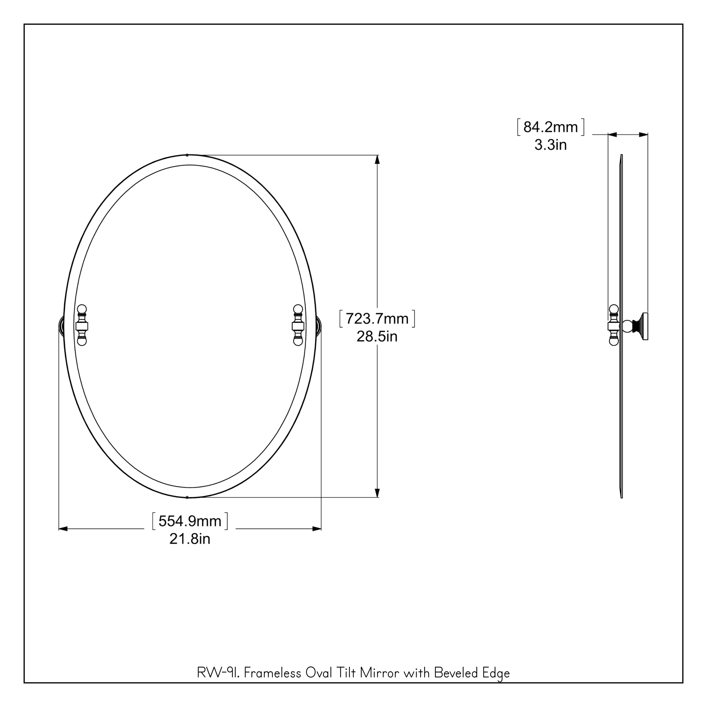 Allied Brass RW-91-ORB Framed-Bath-Mirrors - View #3