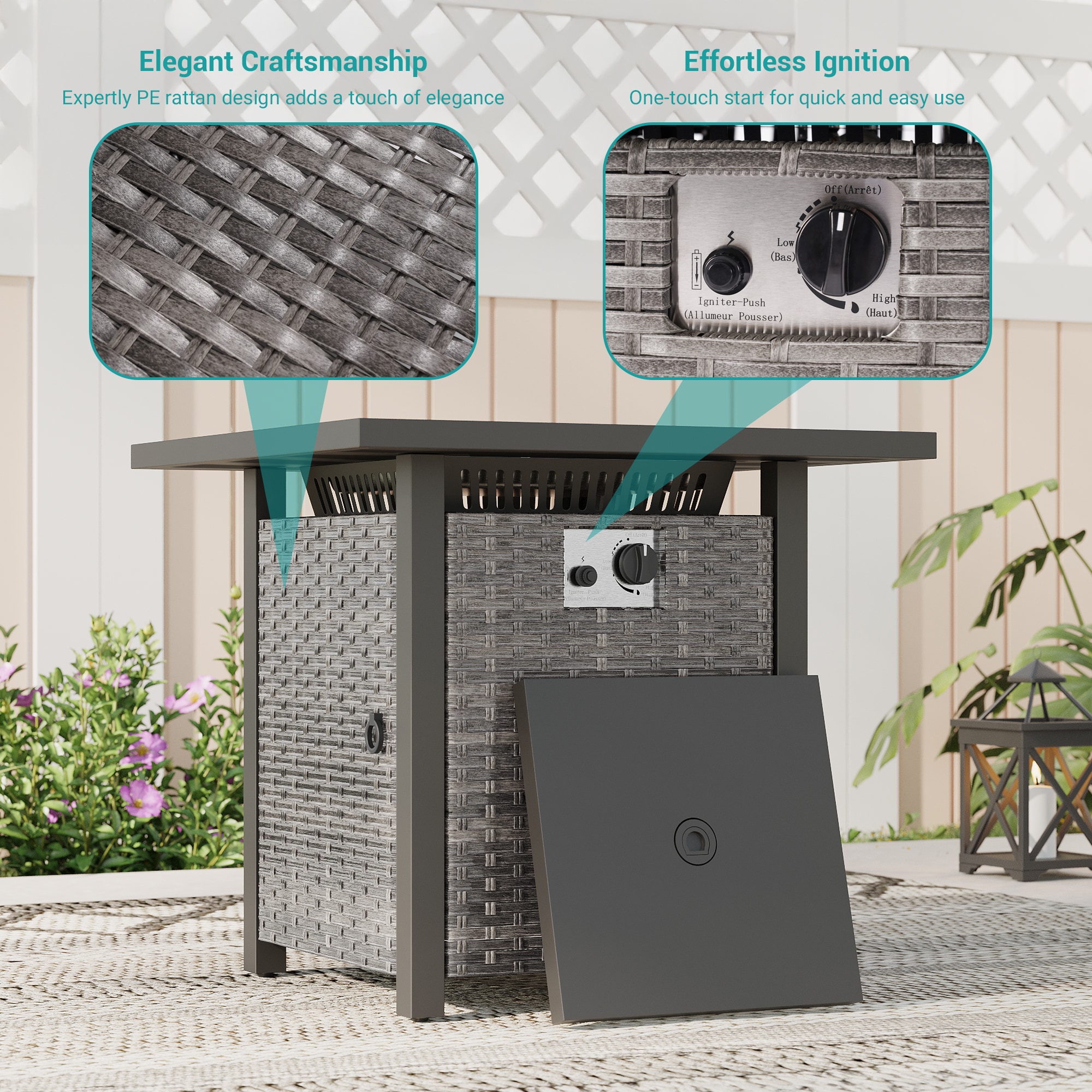 ACEGOSES LW-ET-115T4-GY Outdoor-Gas-Firepits - View #5