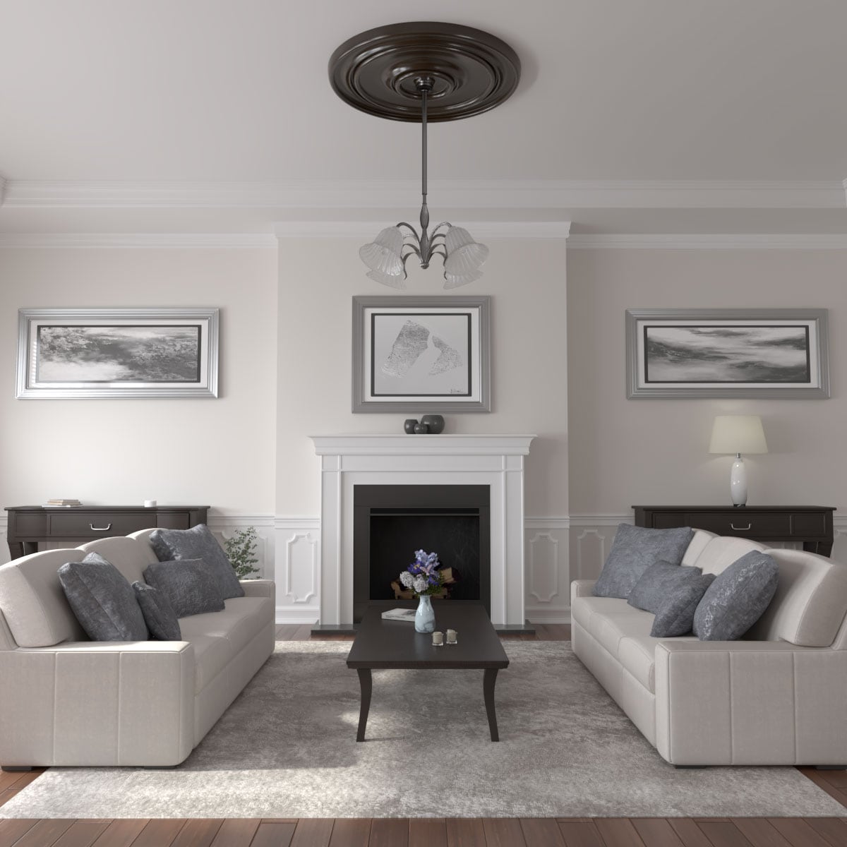 Ekena Millwork CM54TCLBZS Ceiling-Medallions - View #4
