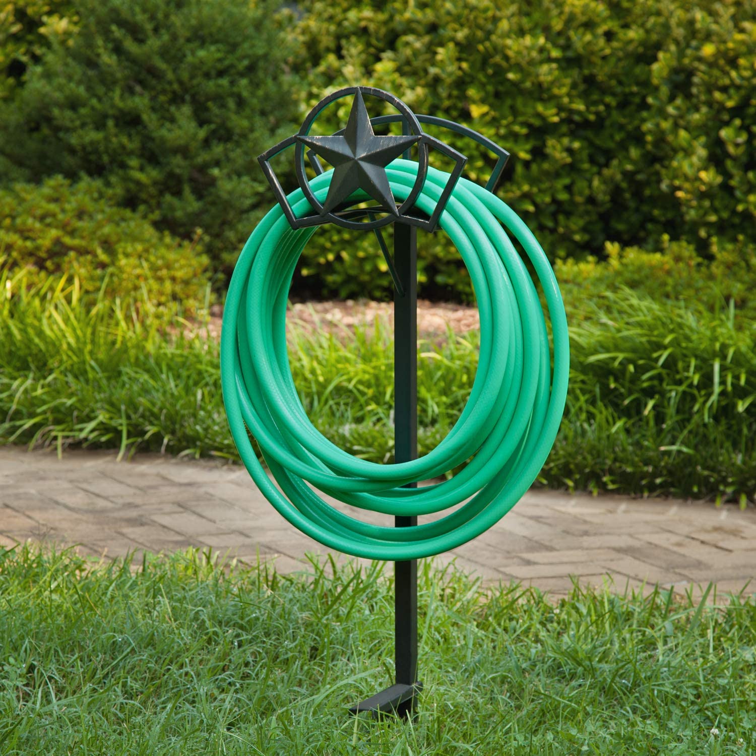 Liberty Garden Hose stand Steel 125-ft Stand Hose Reel in the