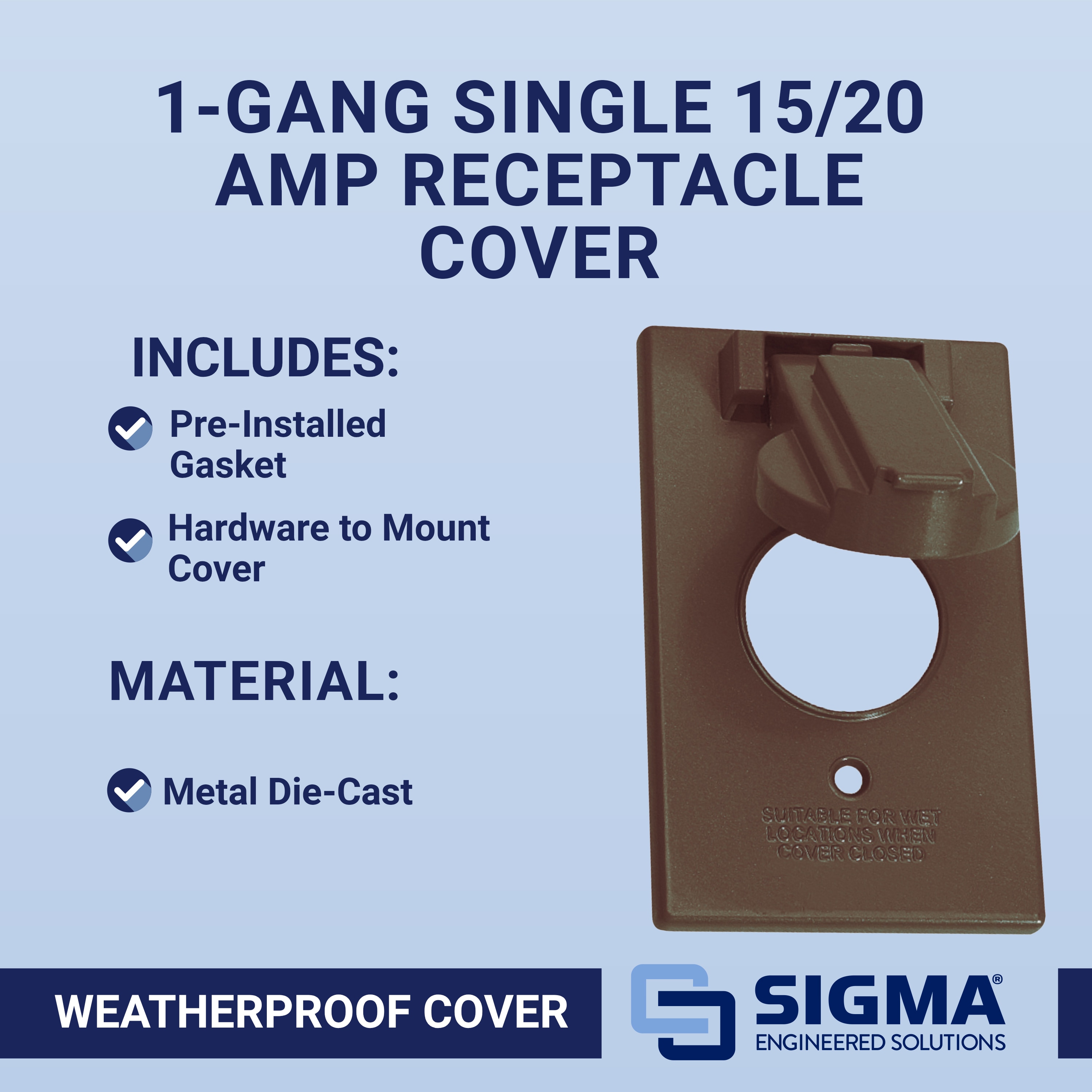 Sigma Engineered Solutions 14224BR Electrical-Box-Covers - View #6