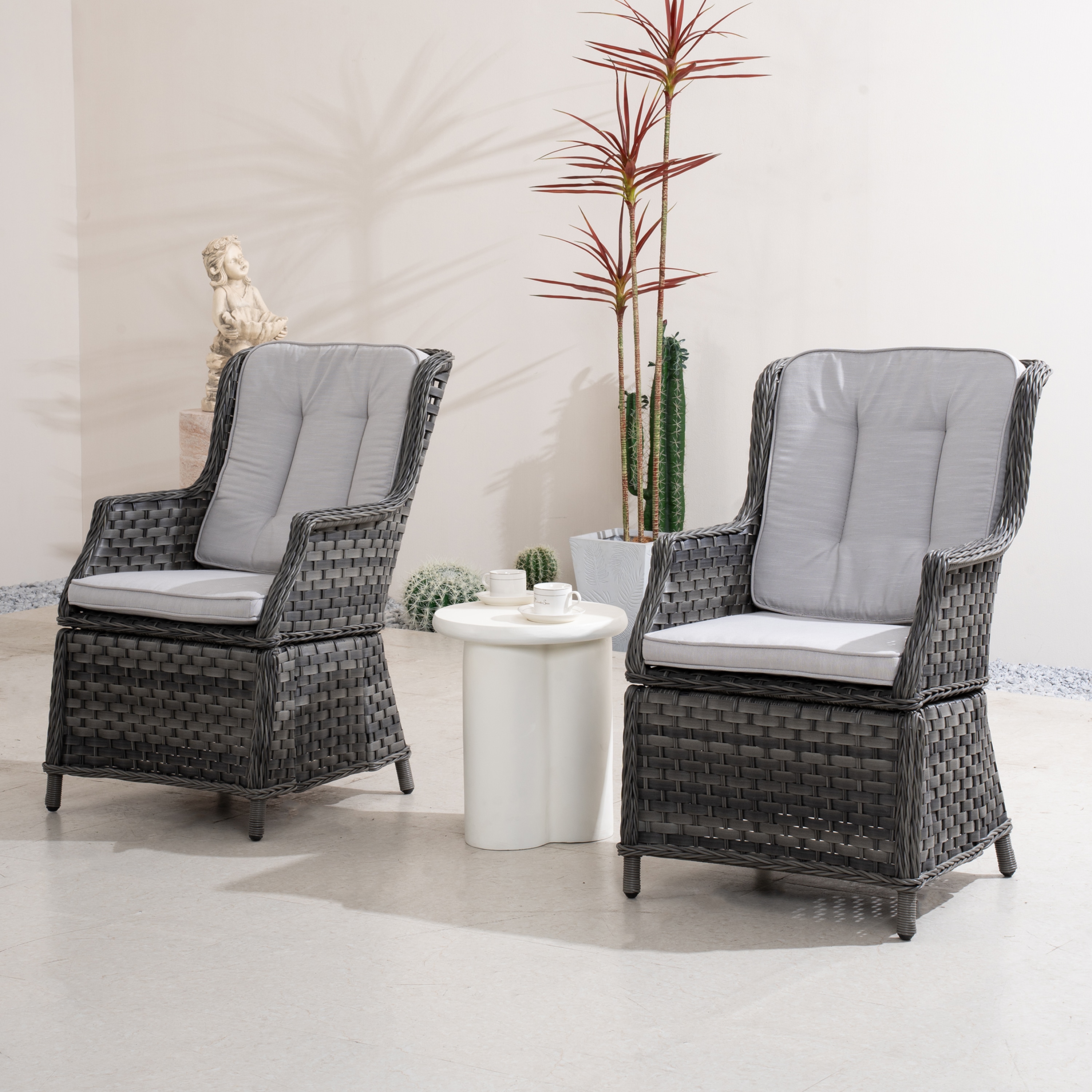 Direct Wicker DWT-010GR&154STCR Patio-Conversation-Sets - View #6